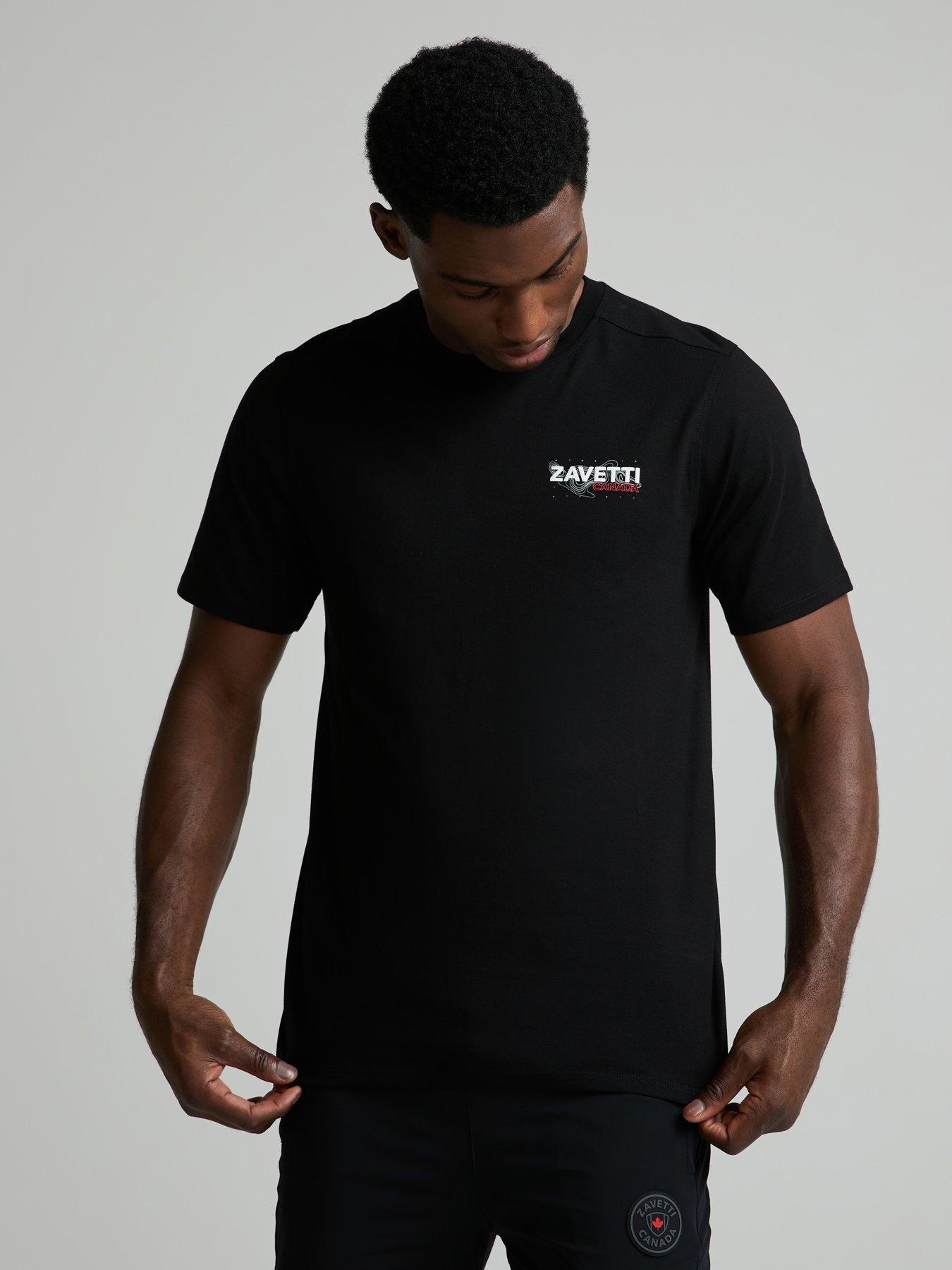 Image 1 of 5 of Zavetti Canada Ormallo Short Sleeve Backprint Graphic T-Shirt - Black