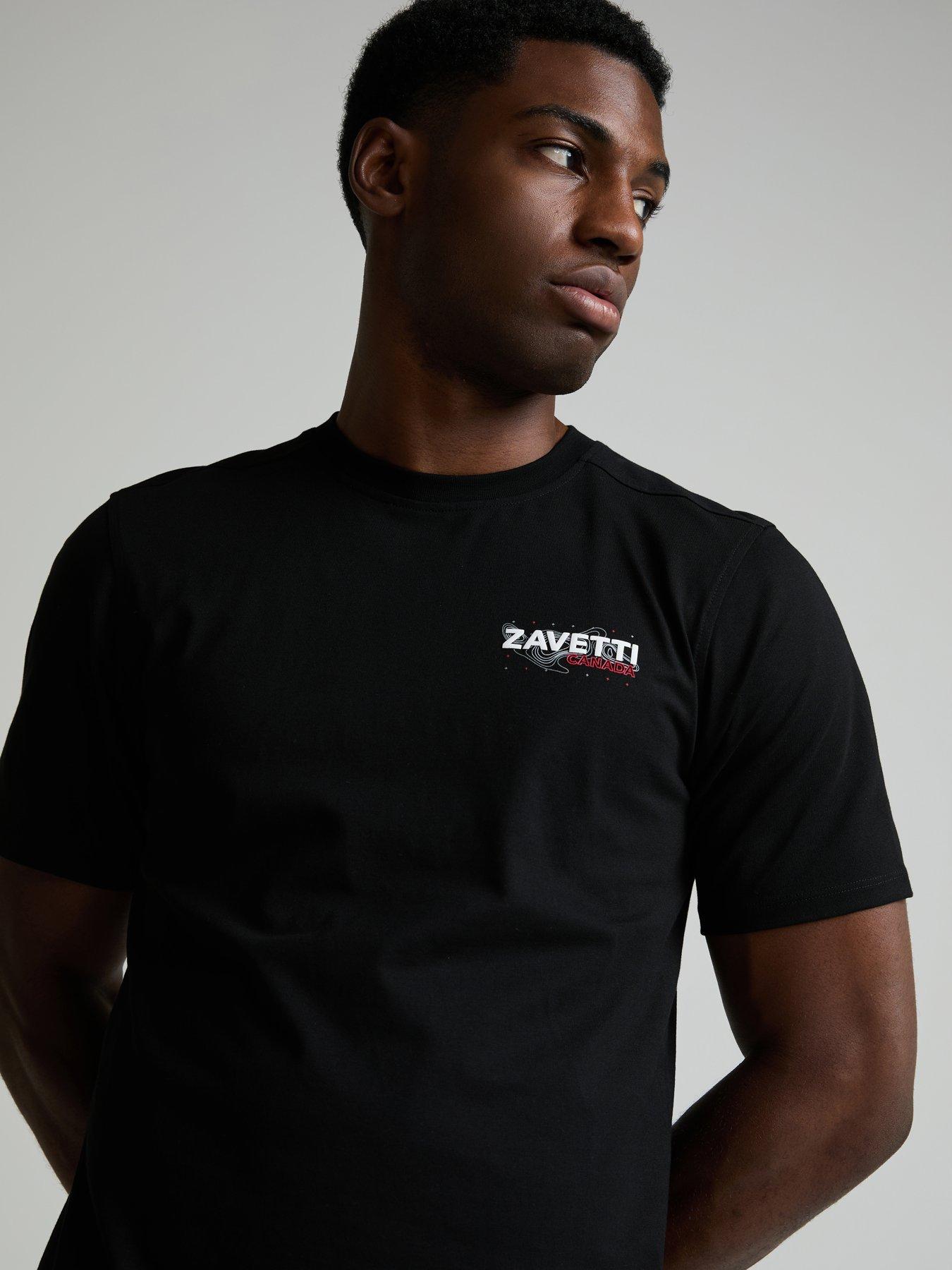 Image 5 of 5 of Zavetti Canada Ormallo Short Sleeve Backprint Graphic T-Shirt - Black