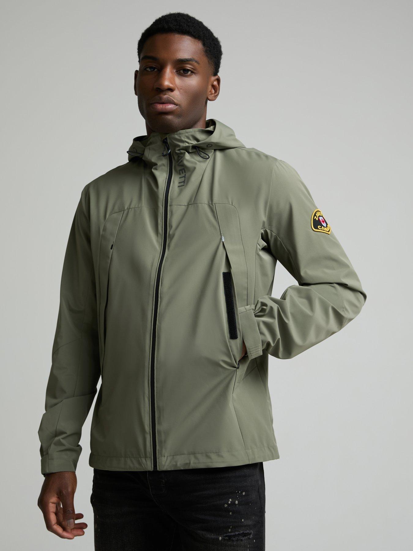 Zavetti Canada Zavetti Canada Telviccio Windbreaker Lightweight Jacket - Dark Green