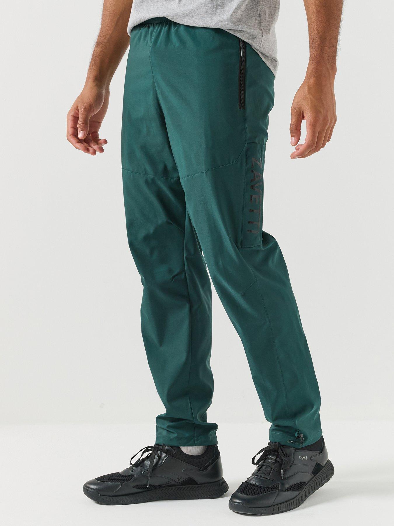 Image 1 of 6 of Zavetti Canada Zavetti Canada Bennicci Woven Elasticated Waist Trousers - Dark Green