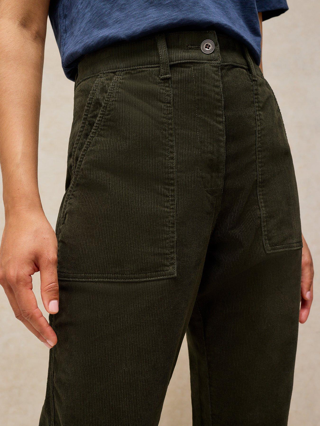 Image 4 of 5 of White Stuff Womens Twister Cord Trouser - Green