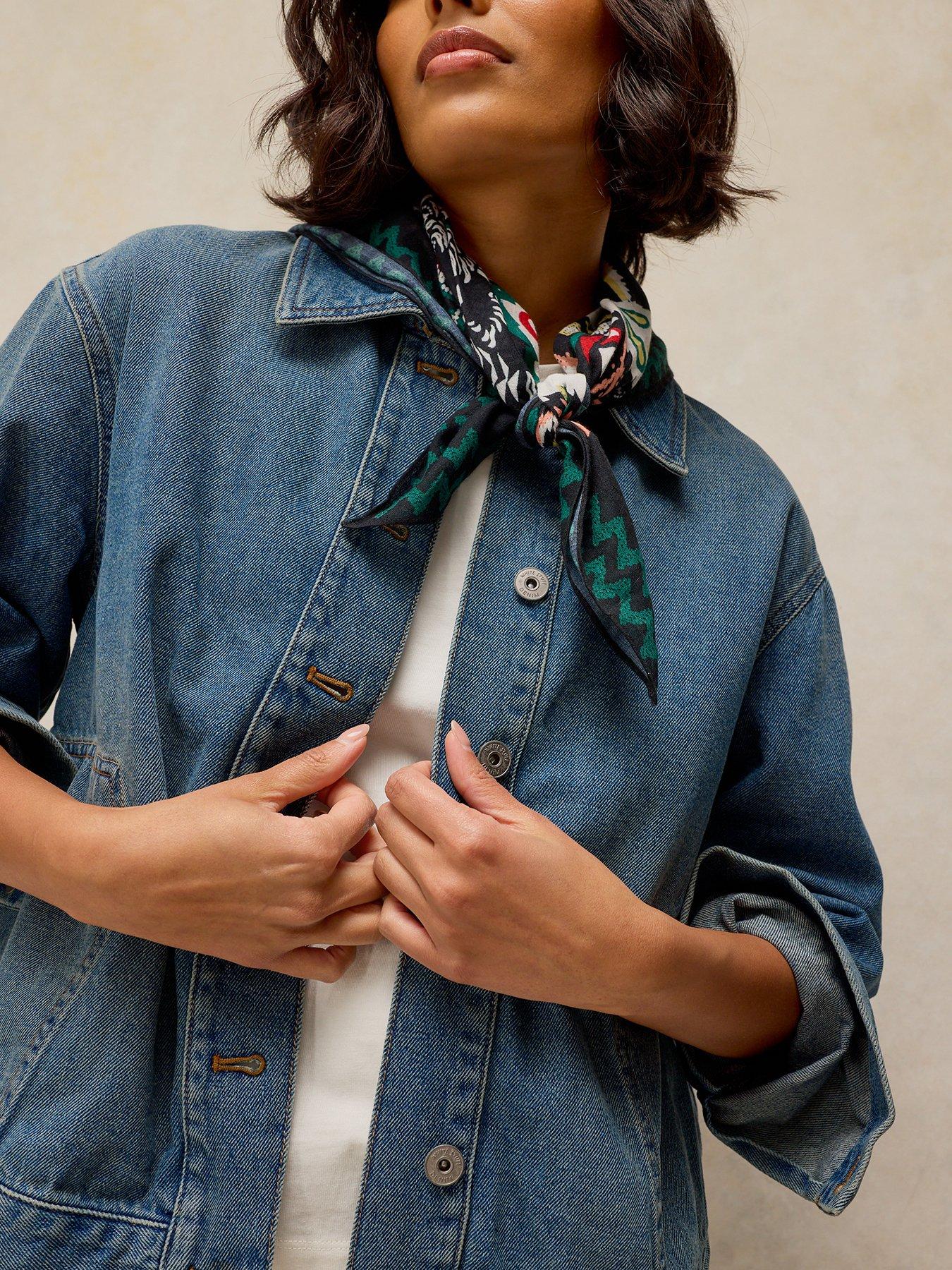 Image 4 of 6 of White Stuff Eva Denim Jacket - Blue