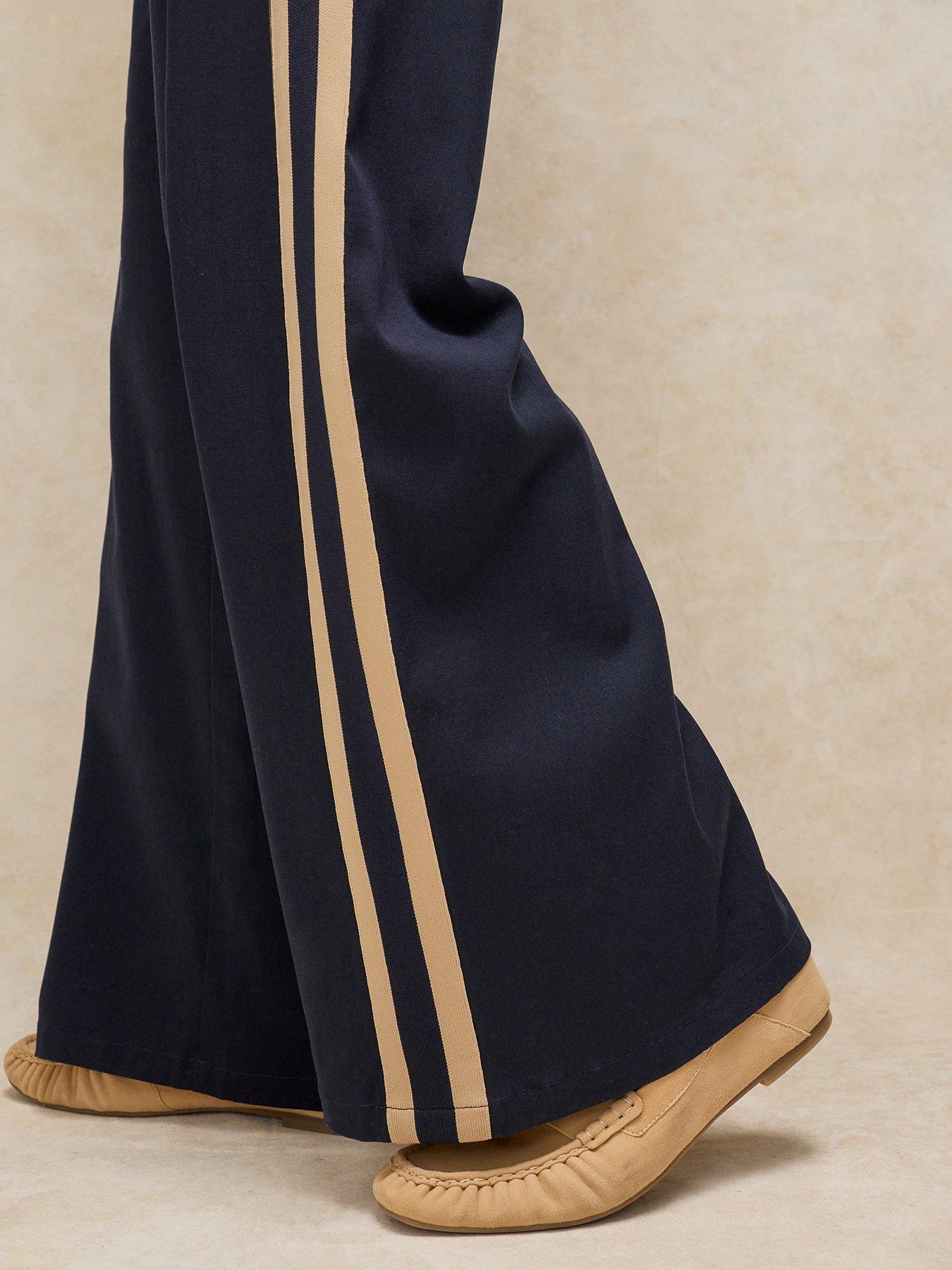 Image 4 of 6 of White Stuff Kenna Side Stripe Trousers - Blue