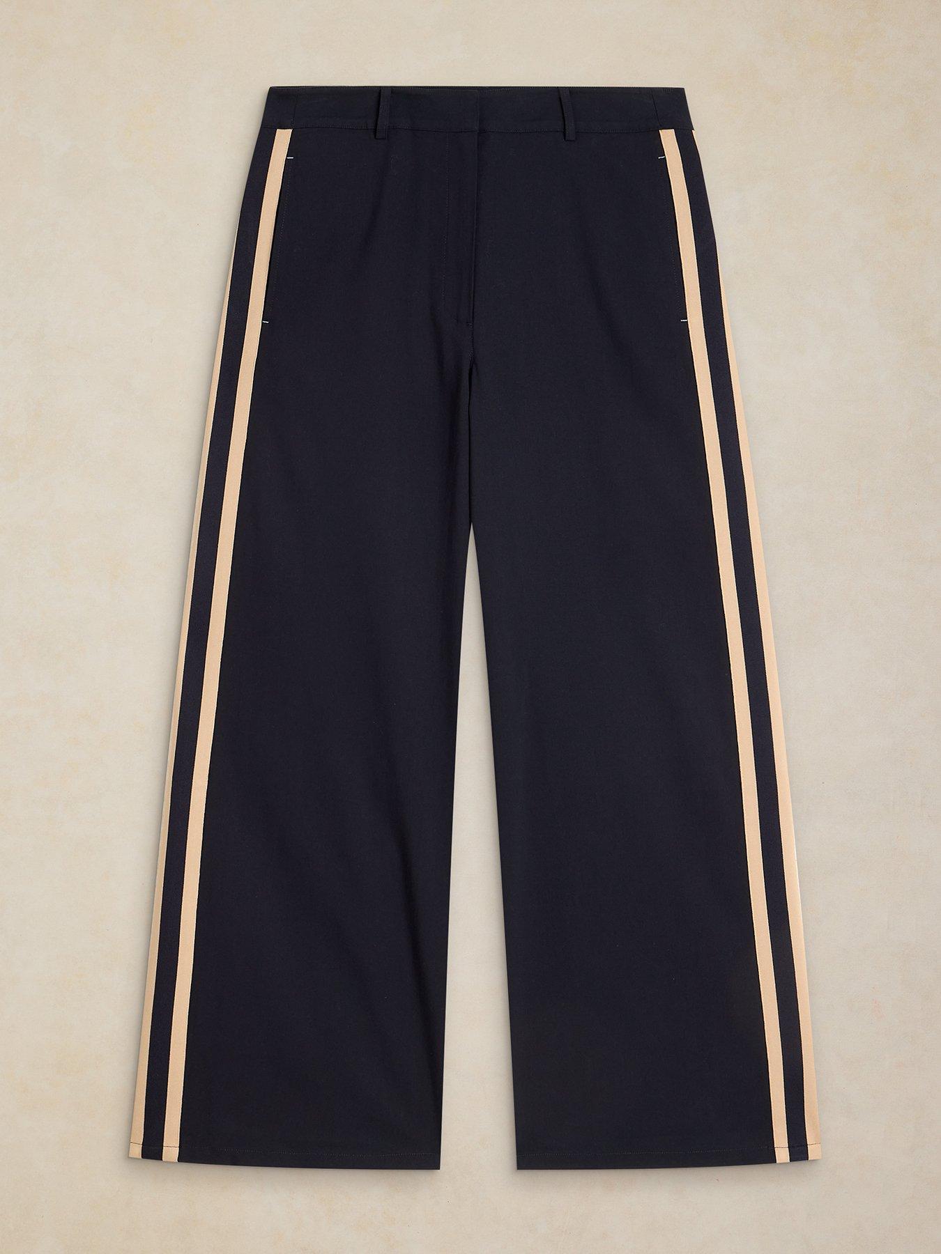 Image 5 of 6 of White Stuff Kenna Side Stripe Trousers - Blue