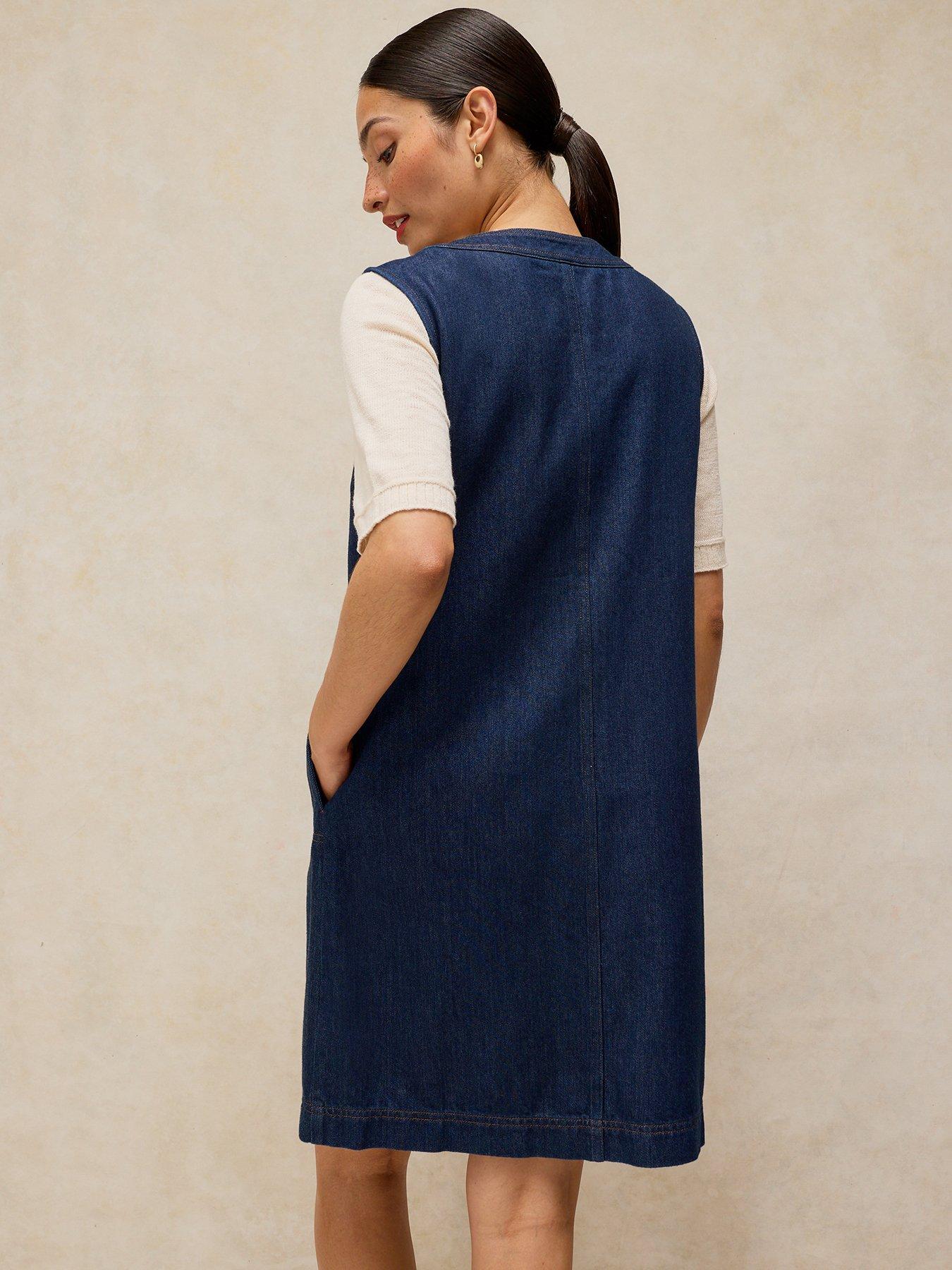 Image 2 of 6 of White Stuff Millie Denim Shift Dress - Blue