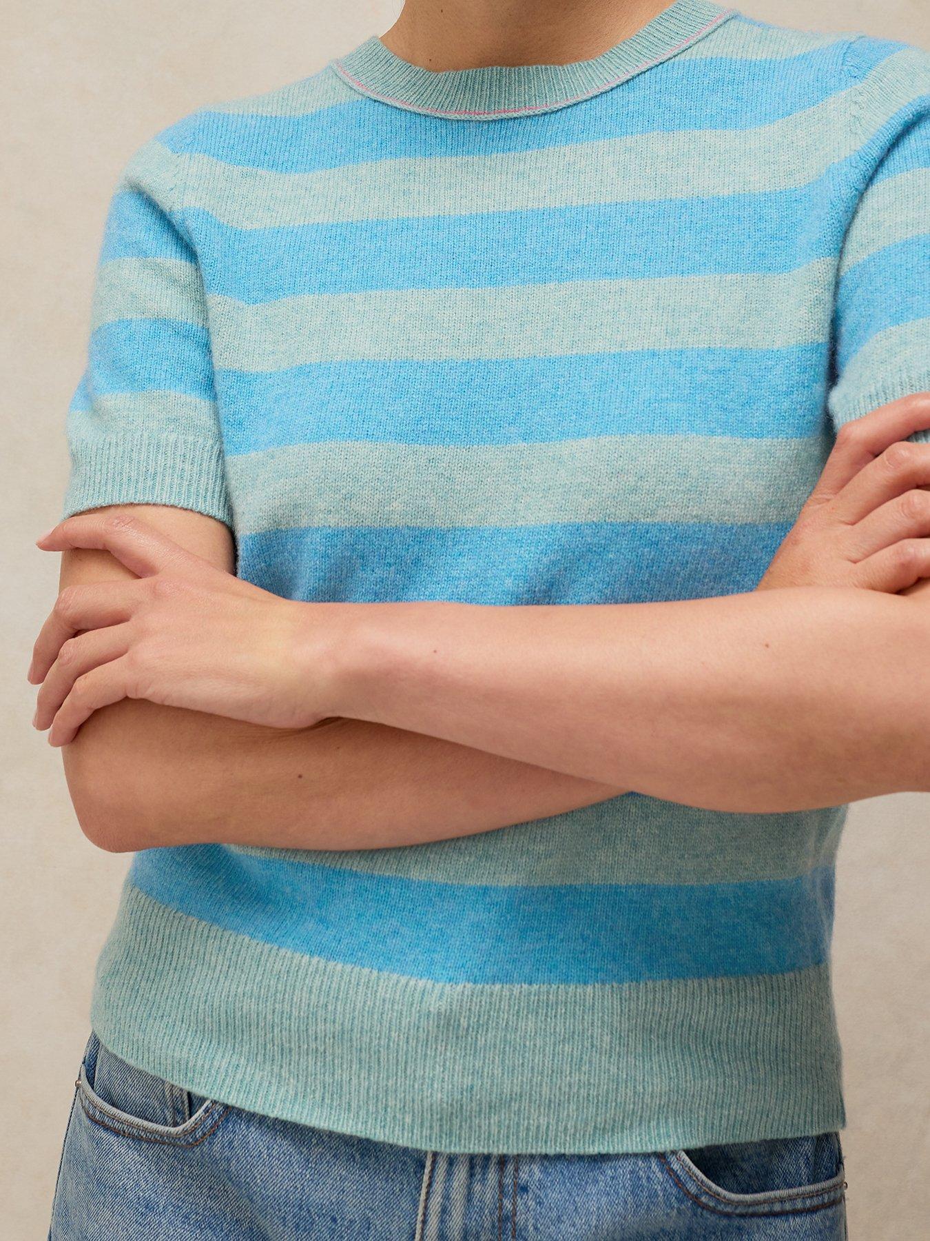 Image 4 of 6 of White Stuff Sansa Stripe Knitted Tee