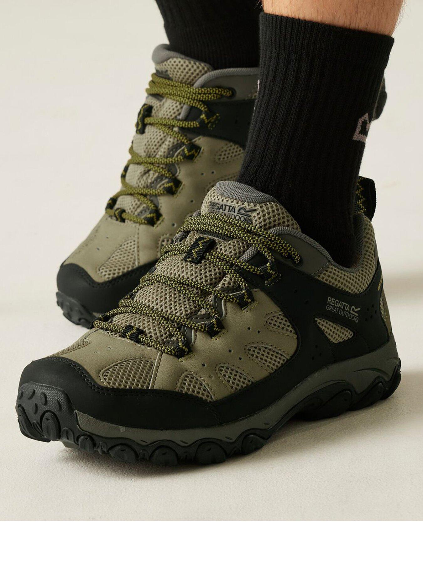 Regatta Mens Edgepoint Iv Low Walking Shoes -clay / Gold Flake