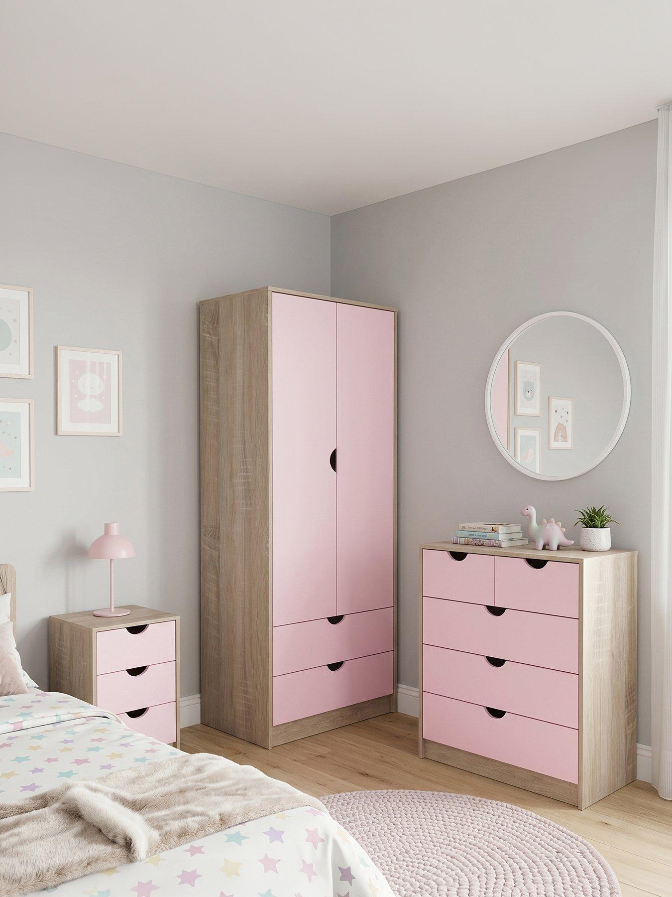 Image 1 of 7 of The Very Collection Mico Package - Bedside, 3 Drawer Chest And 2 Door Wardrobe - FSC&reg; Certified