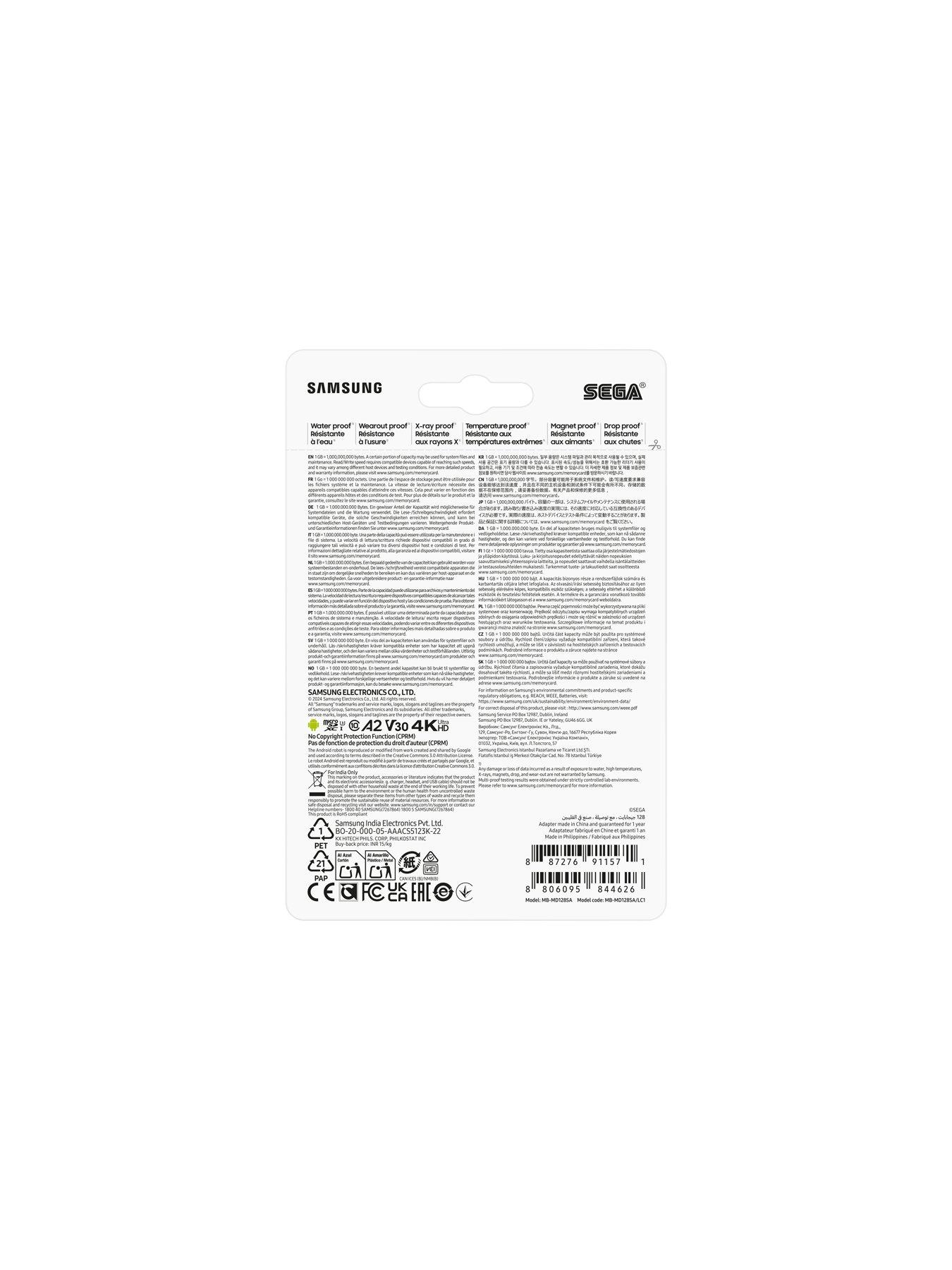 Image 6 of 8 of Samsung Samsung Sonic Pro Plus MicroSDXC 128GB