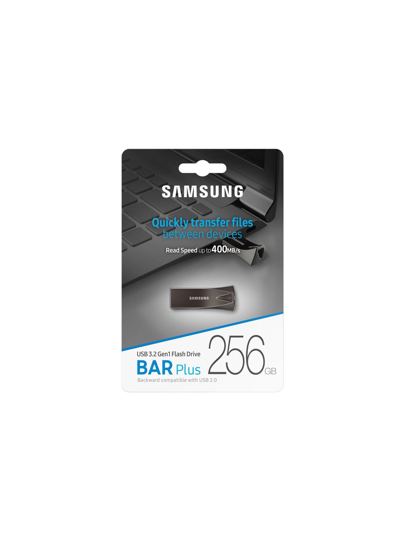 Image 6 of 7 of Samsung Samsung Bar Plus 256GB USB Drive Titan Grey