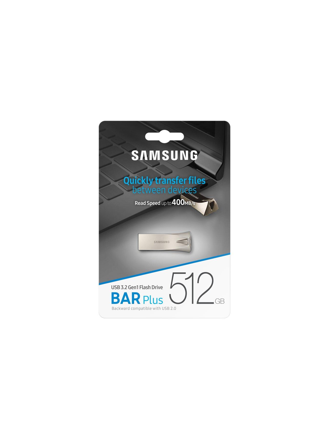 Image 6 of 7 of Samsung Samsung Bar Plus 512GB USB Drive Champagne Silver