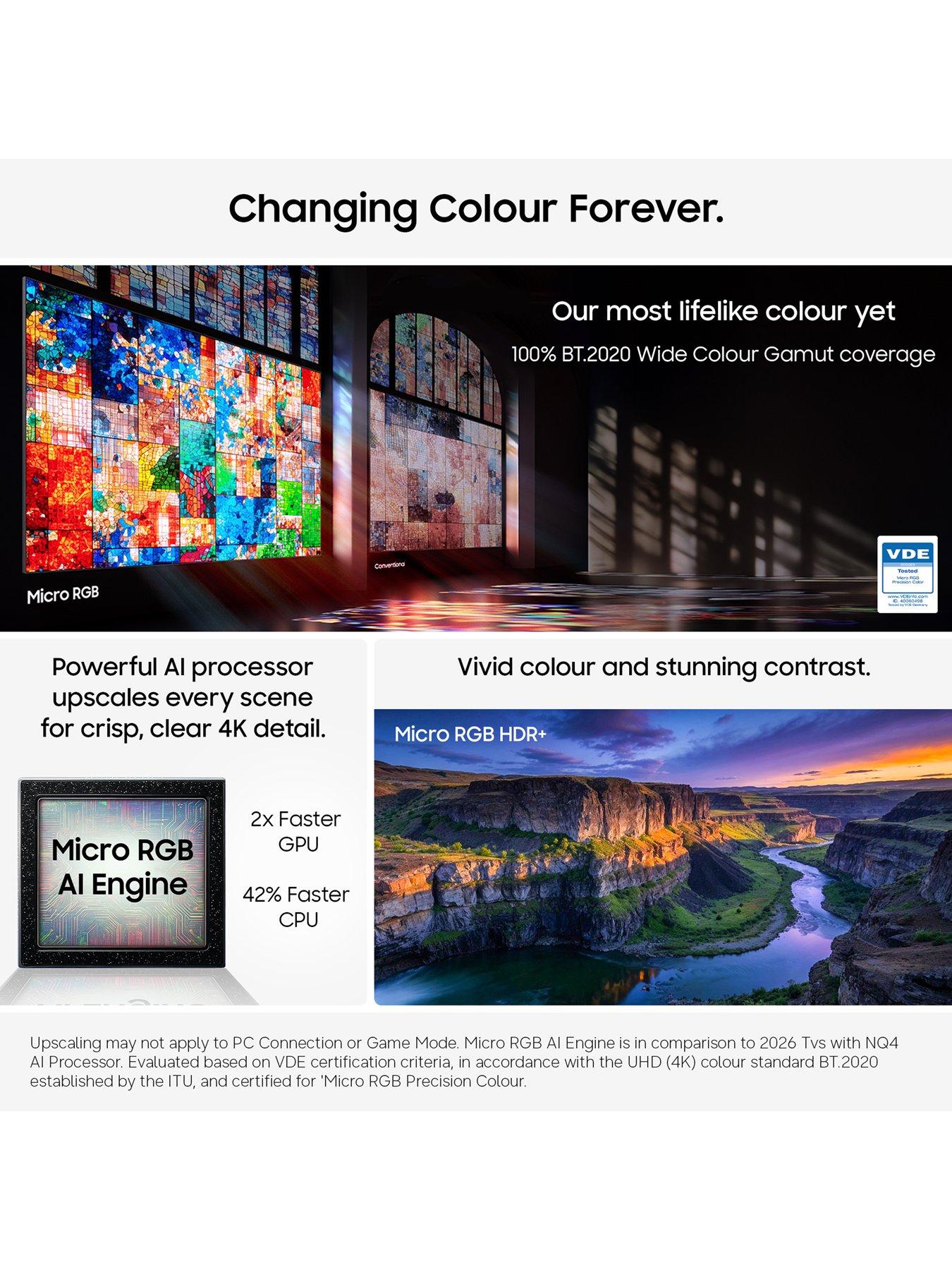 Image 3 of 8 of Samsung 65-inch&nbsp;Micro RGB 4K R85H Vision AI Smart TV - MRE65R85HAUXXU