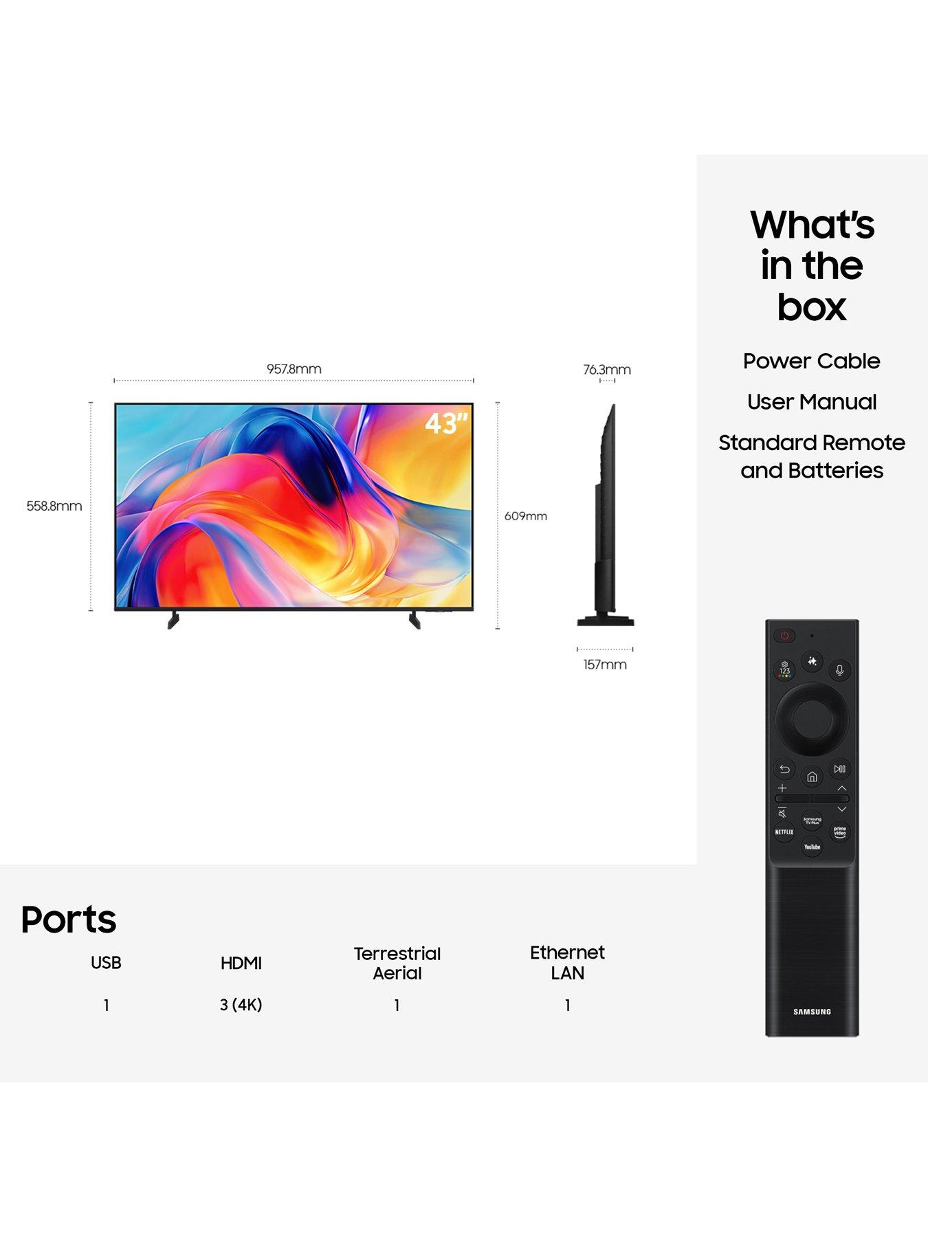 Image 7 of 8 of Samsung 43" Mini LED, Mini LED Processor 4K, 4K Upscaling, Mini LED Backlight, Mini LED HDR, Motion Xcelerator, Pure Spectrum Colour
