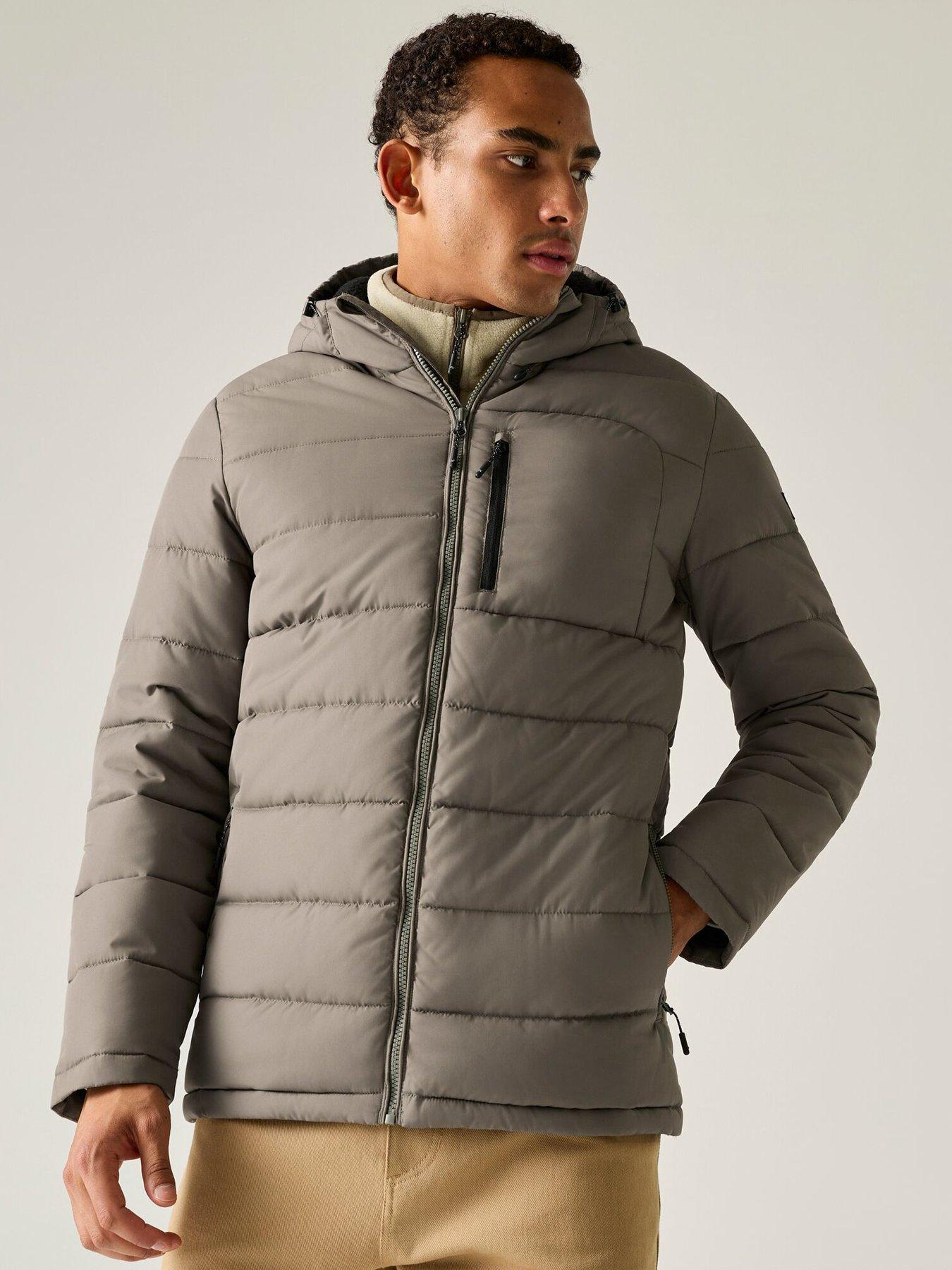 Image 1 of 7 of Regatta Mens Frankie Padded Baffled/quilted -smokey Olive(black)