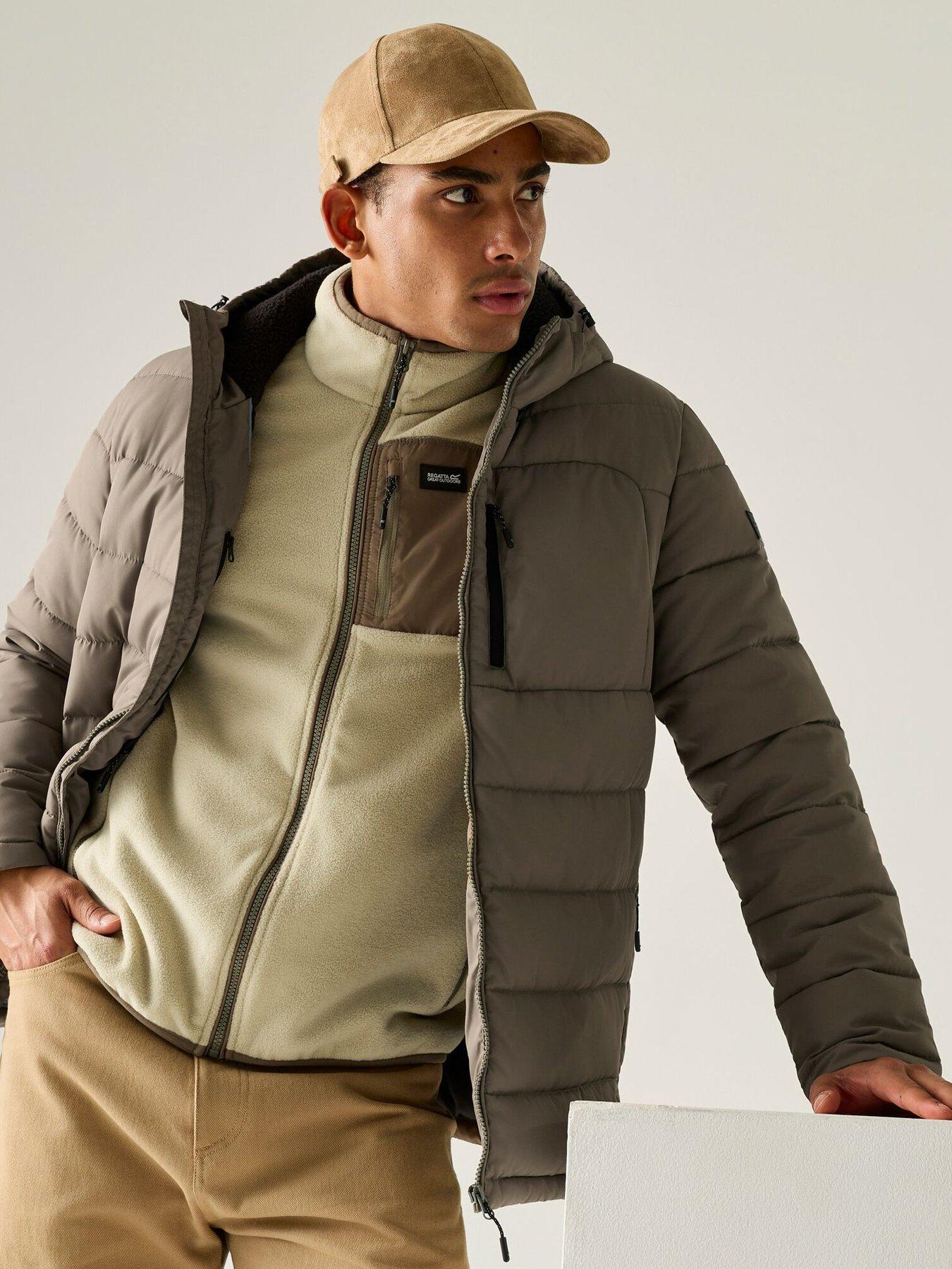 Image 2 of 7 of Regatta Mens Frankie Padded Baffled/quilted -smokey Olive(black)