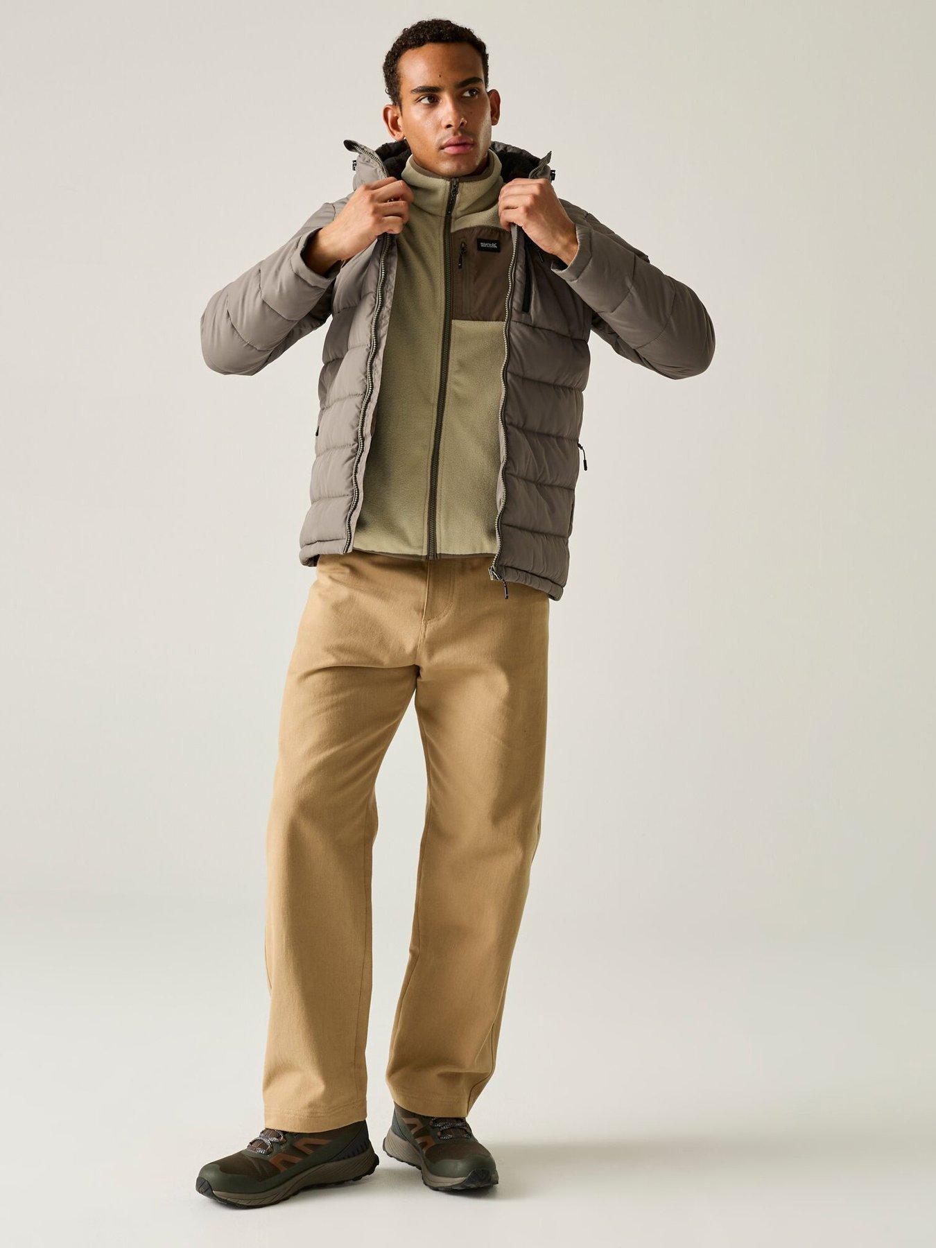 Image 3 of 7 of Regatta Mens Frankie Padded Baffled/quilted -smokey Olive(black)