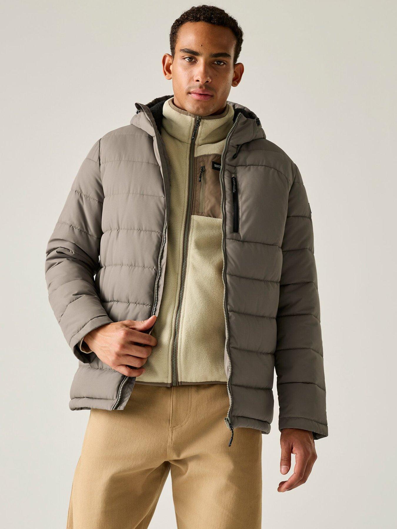 Image 5 of 7 of Regatta Mens Frankie Padded Baffled/quilted -smokey Olive(black)