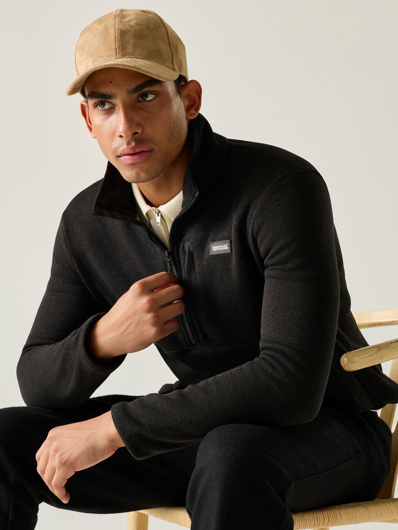 Image 2 of 7 of Regatta Mens Barlee Half Zip Fleece -black