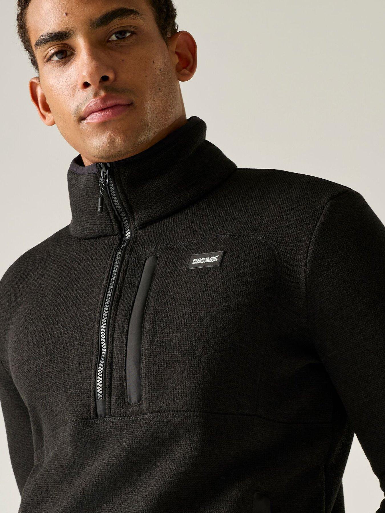 Image 6 of 7 of Regatta Mens Barlee Half Zip Fleece -black