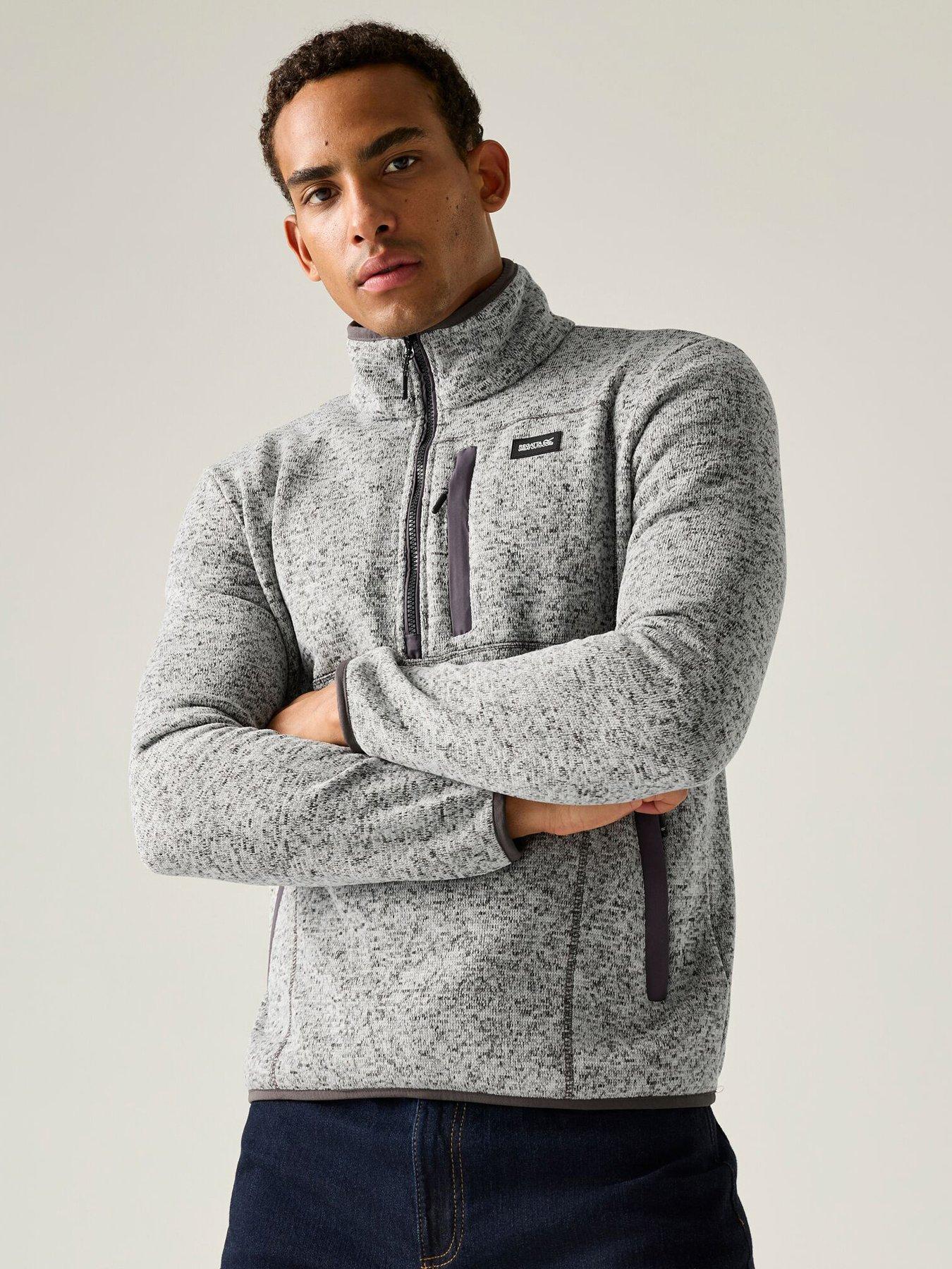 Image 1 of 7 of Regatta Mens Barlee Half Zip Fleece -silver Grey