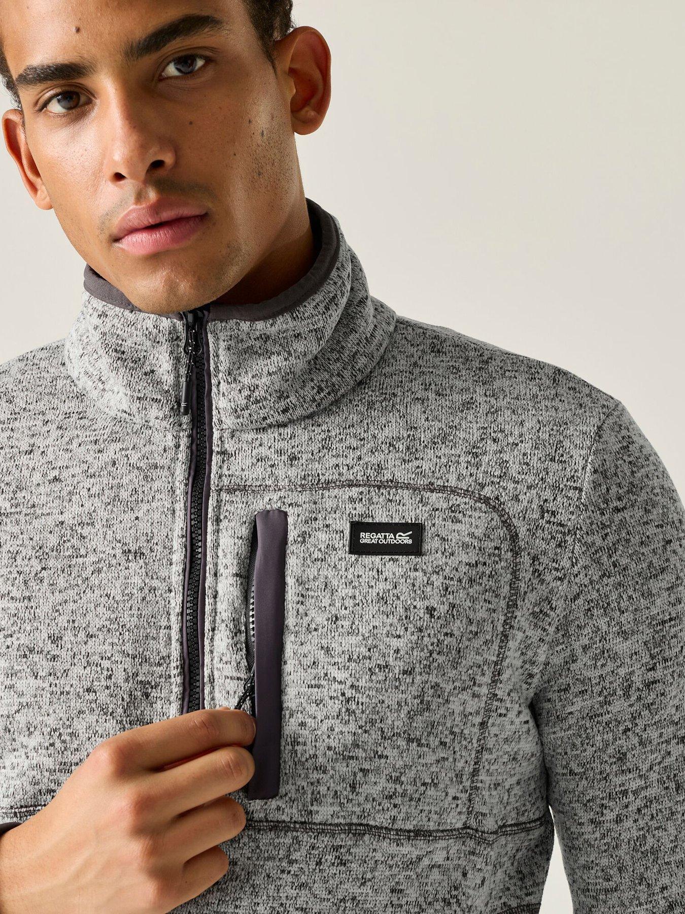 Image 5 of 7 of Regatta Mens Barlee Half Zip Fleece -silver Grey