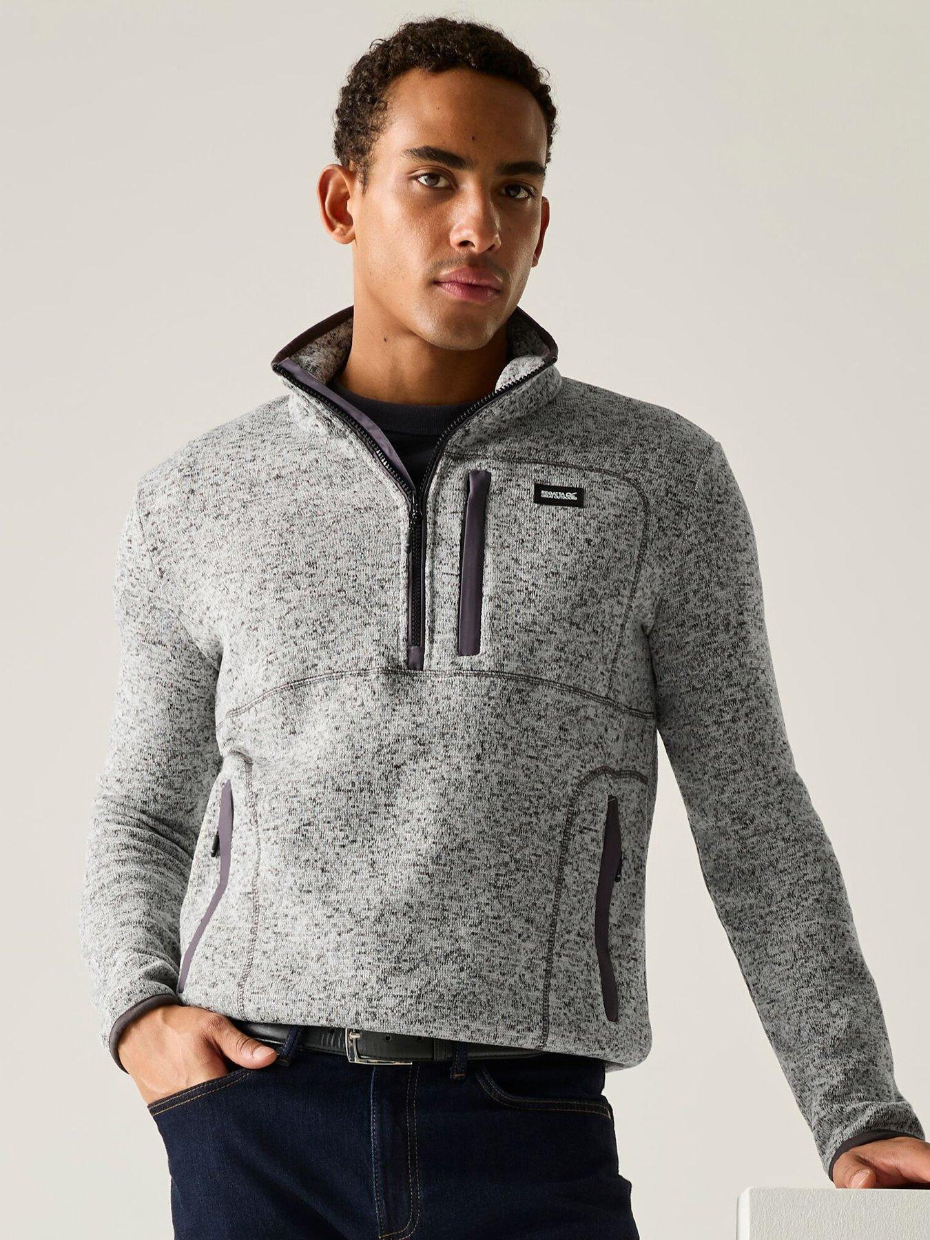 Image 6 of 7 of Regatta Mens Barlee Half Zip Fleece -silver Grey