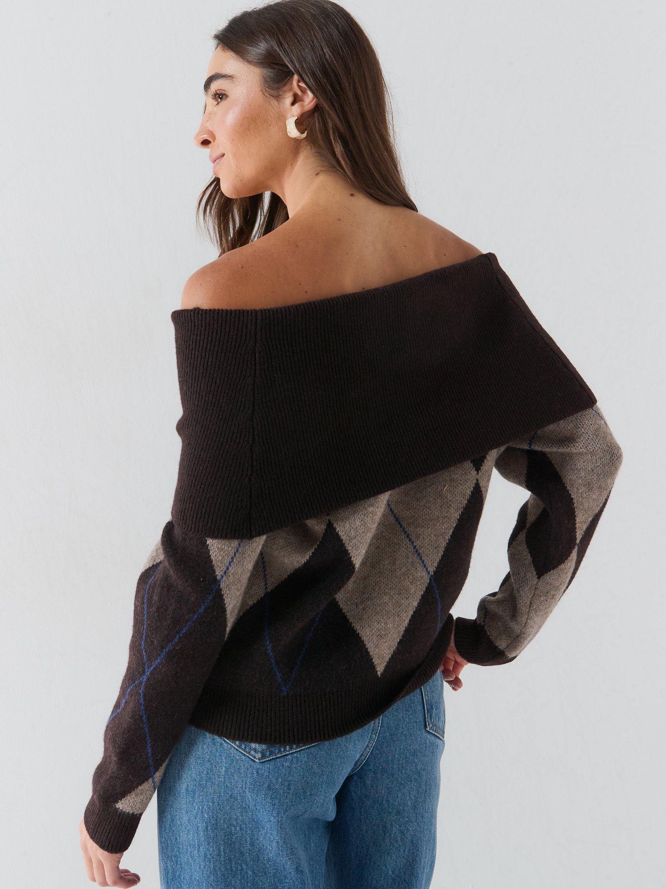 Image 2 of 6 of Only Alivia Off Shoulder Knit Top