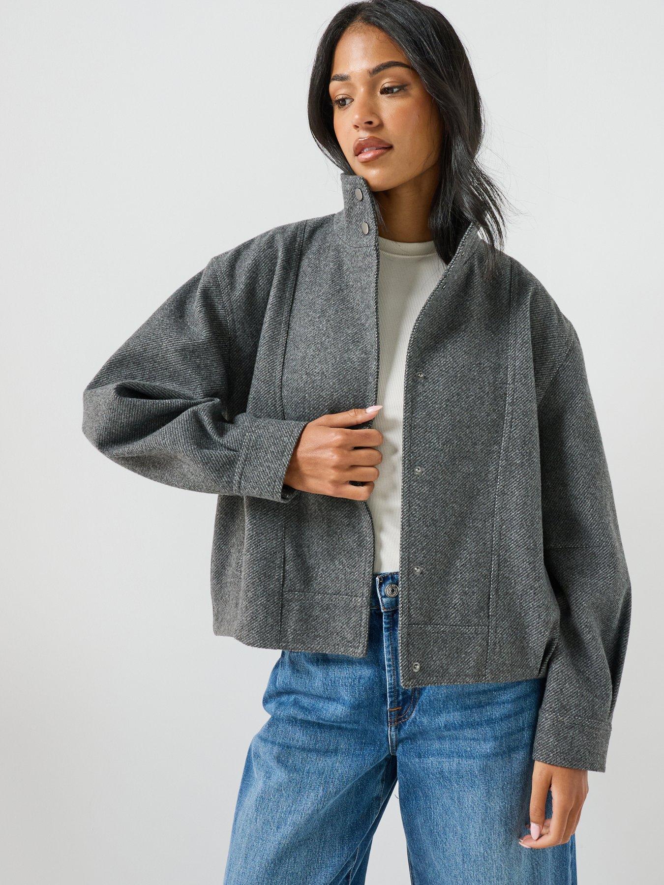 Image 1 of 6 of Only Asta High Collar Bomber Jacket