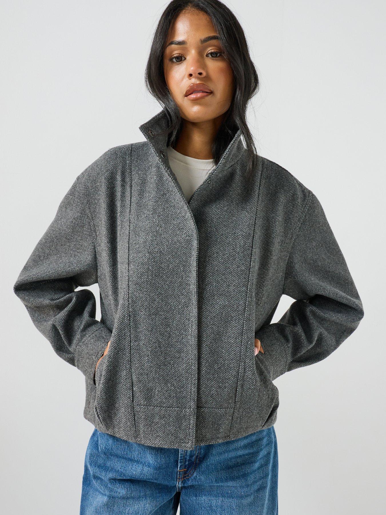 Image 5 of 6 of Only Asta High Collar Bomber Jacket