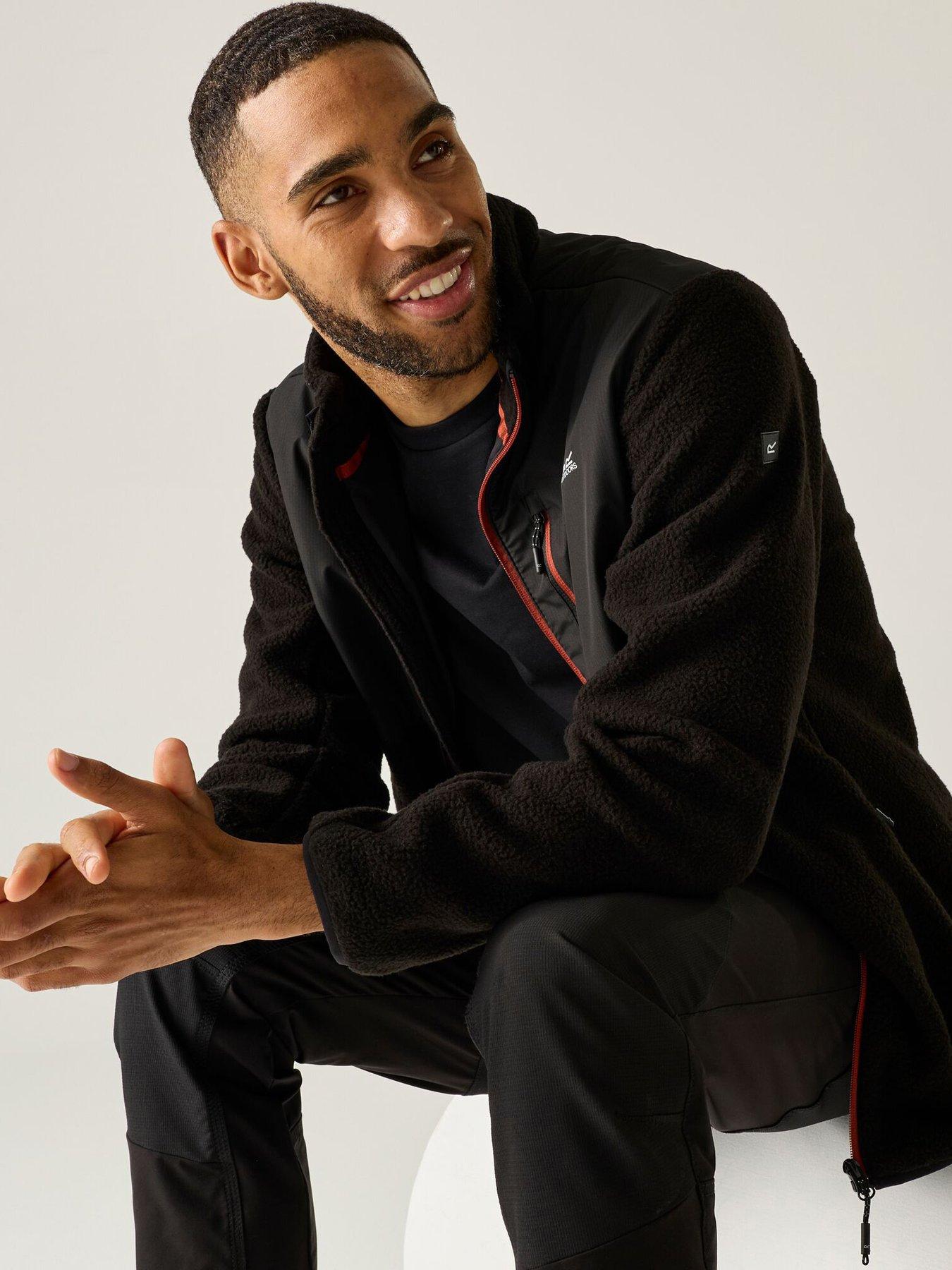 Image 1 of 7 of Regatta Mens Morran Wr Fleece Fleece -black (burnt Henna).