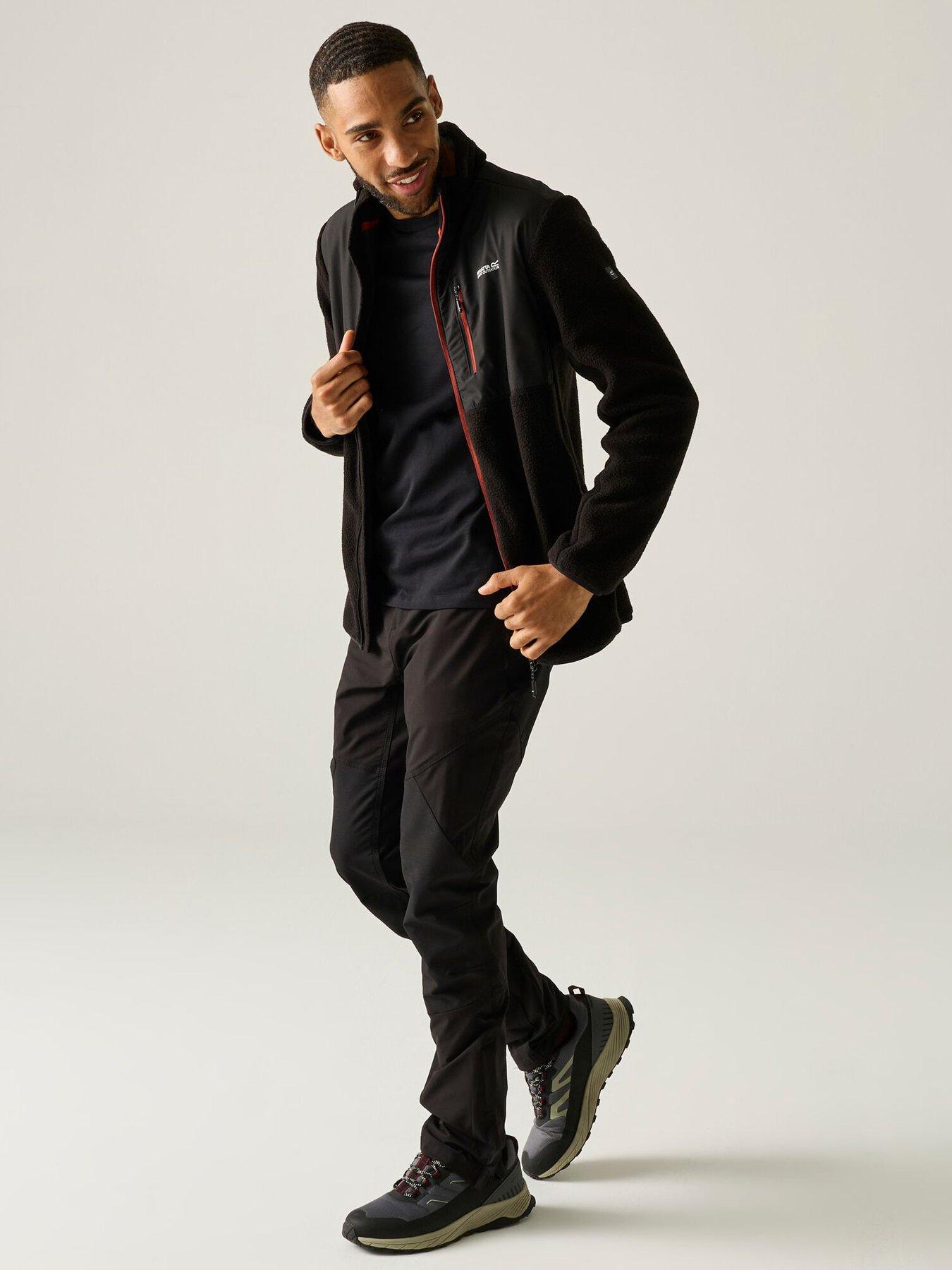 Image 2 of 7 of Regatta Mens Morran Wr Fleece Fleece -black (burnt Henna).