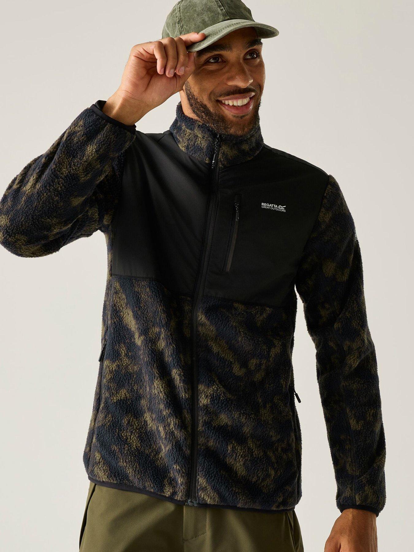 Image 1 of 6 of Regatta Mens Morran Wr Fleece Fleece -textured Print/black.
