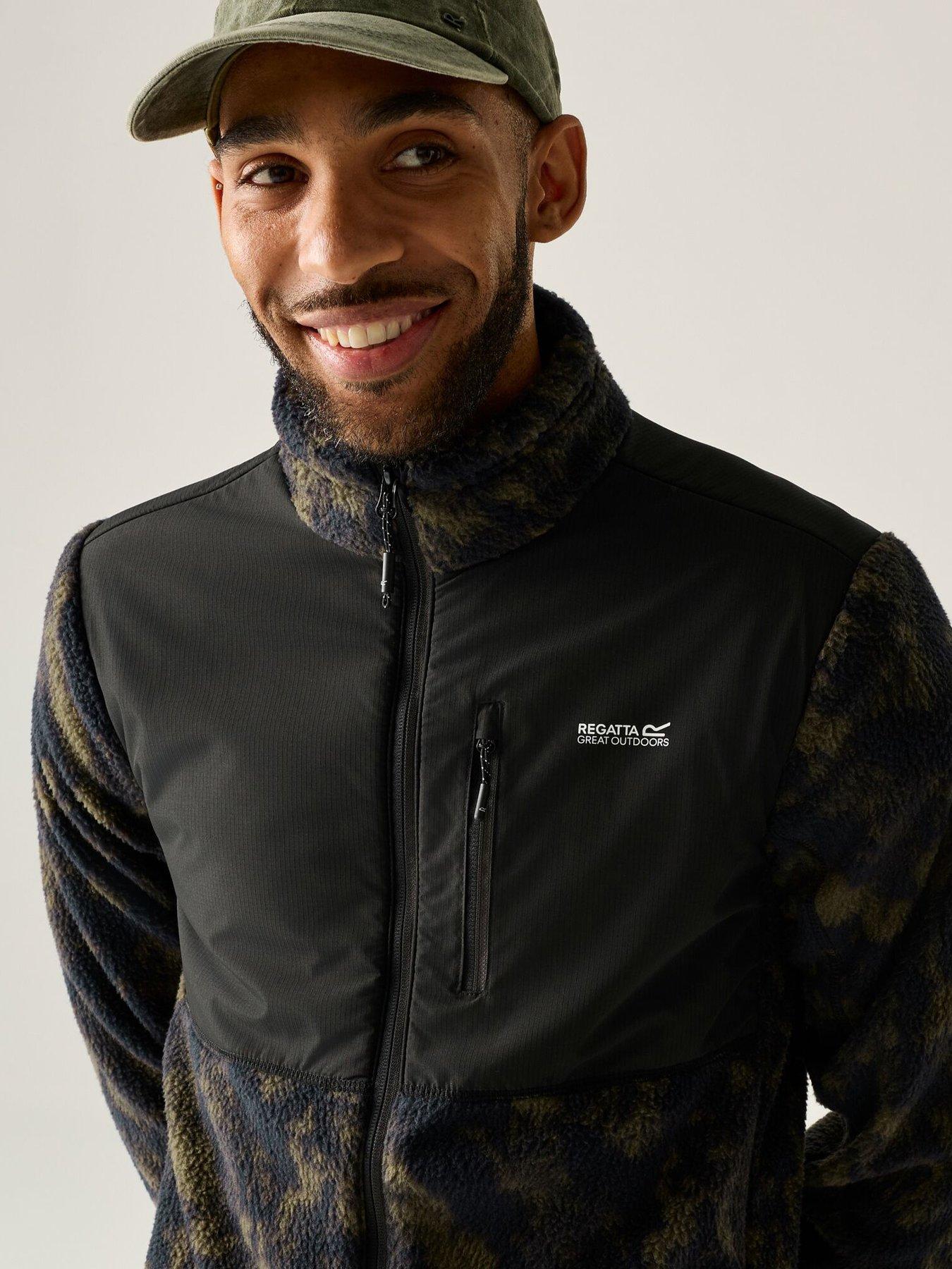 Image 4 of 6 of Regatta Mens Morran Wr Fleece Fleece -textured Print/black.
