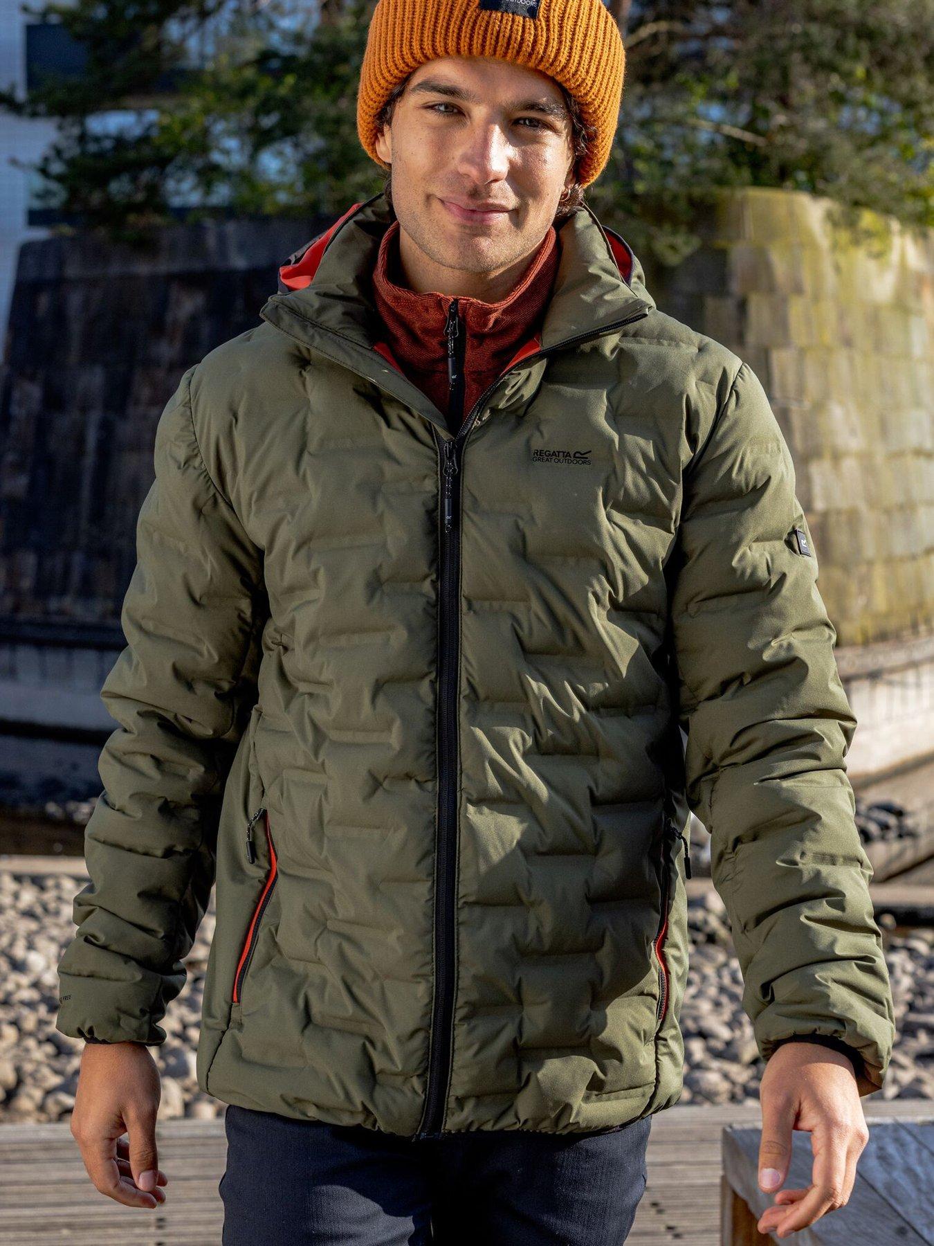 Regatta Mens Astrel Baffled/quilted -dark Khaki (rooibos Tea).