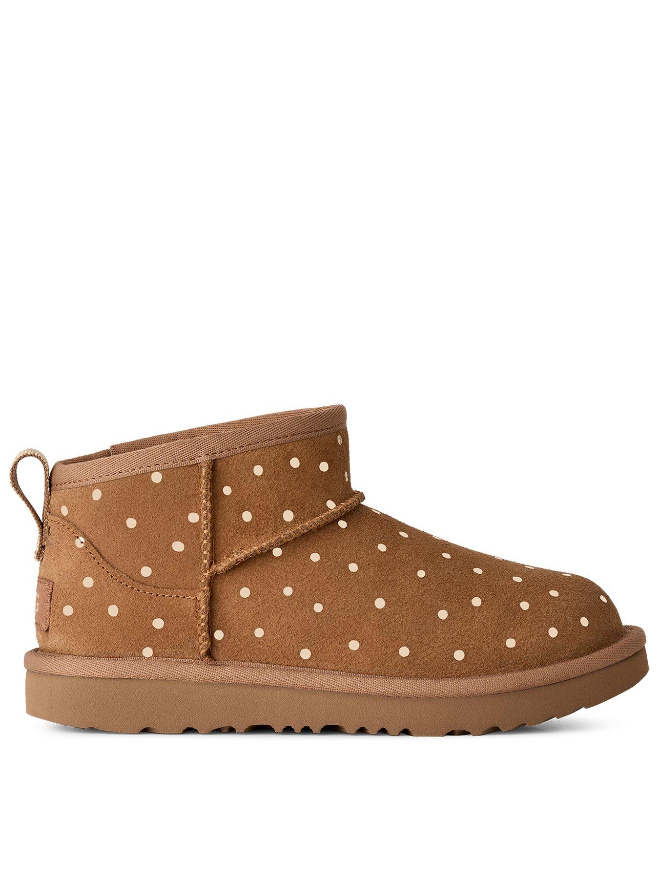 Image 1 of 5 of UGG Junior Classic Ultra Mini Shiny Dots - Chestnut