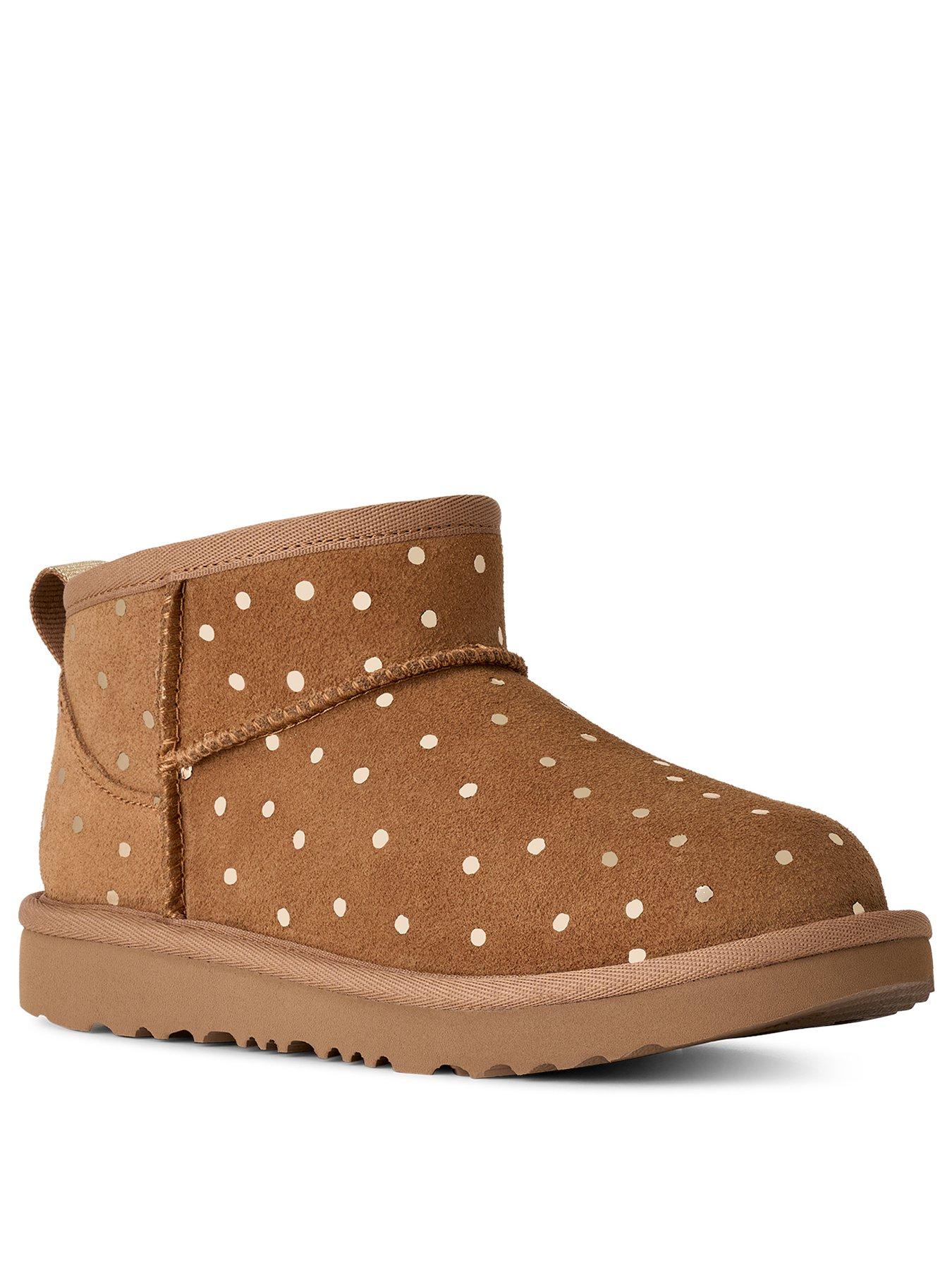 Image 2 of 5 of UGG Junior Classic Ultra Mini Shiny Dots - Chestnut