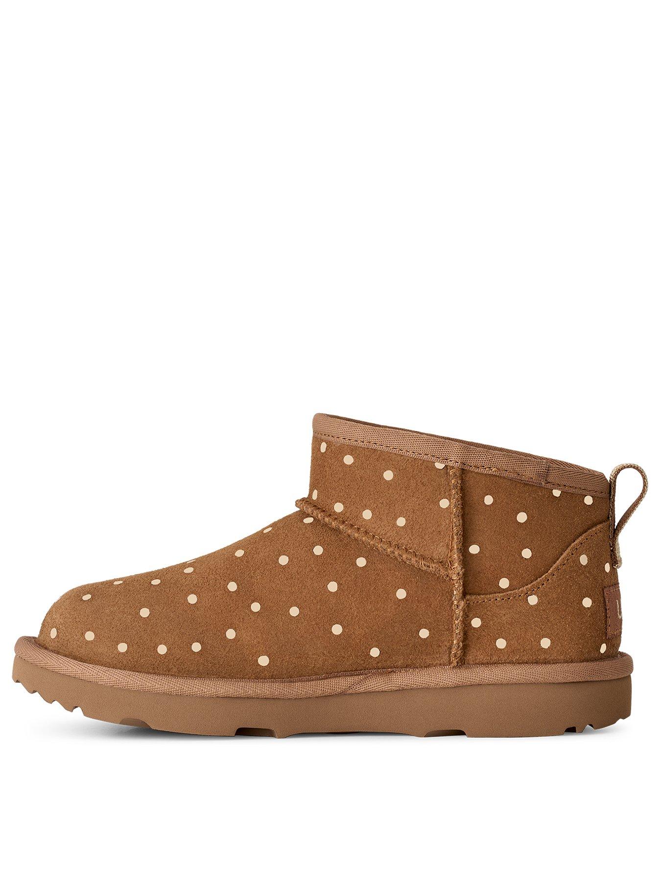 Image 3 of 5 of UGG Junior Classic Ultra Mini Shiny Dots - Chestnut