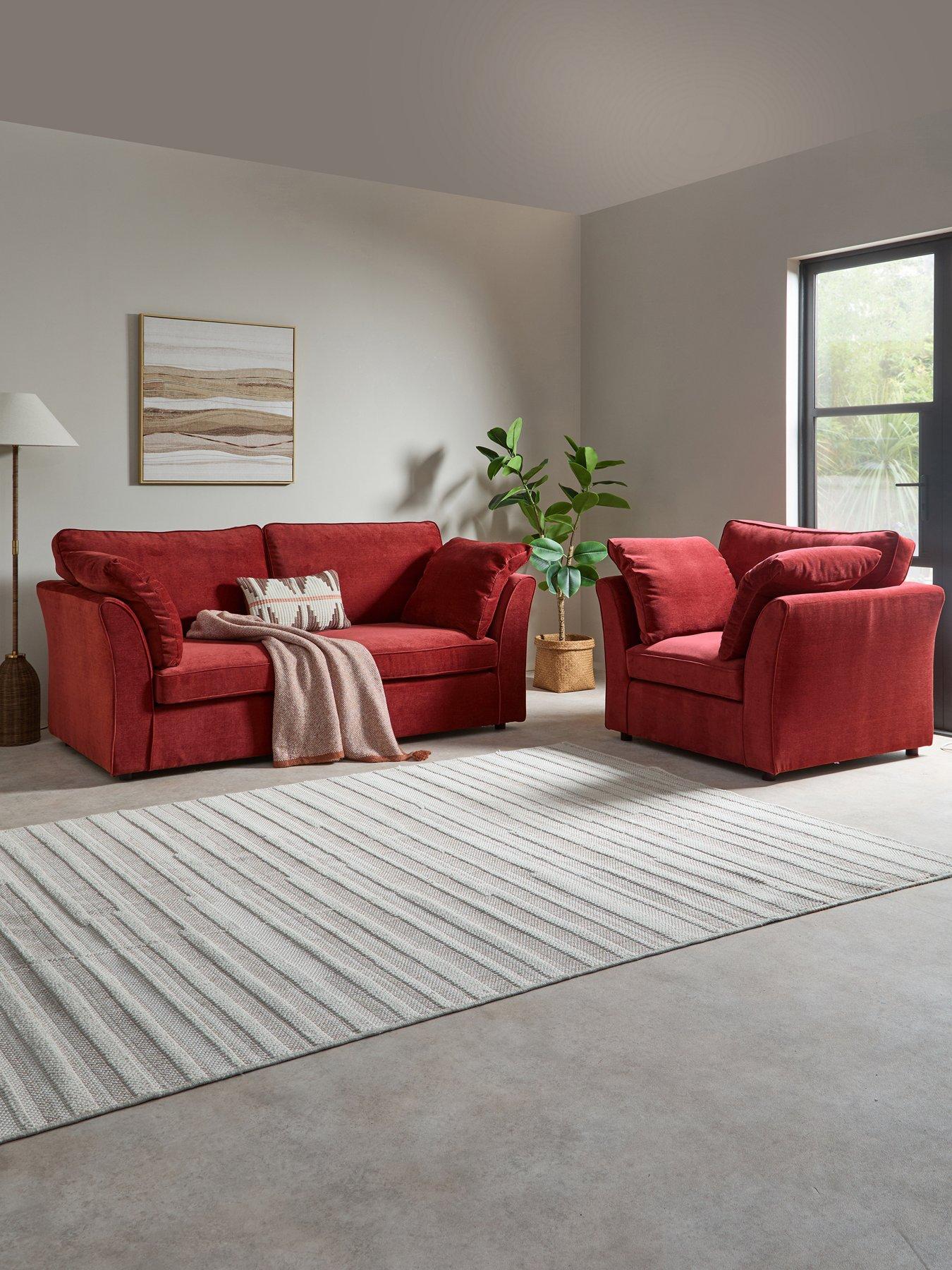The Very Collection Vorina 3 Seater Sofa + Armchair Set (Buy  &  SAVE!)