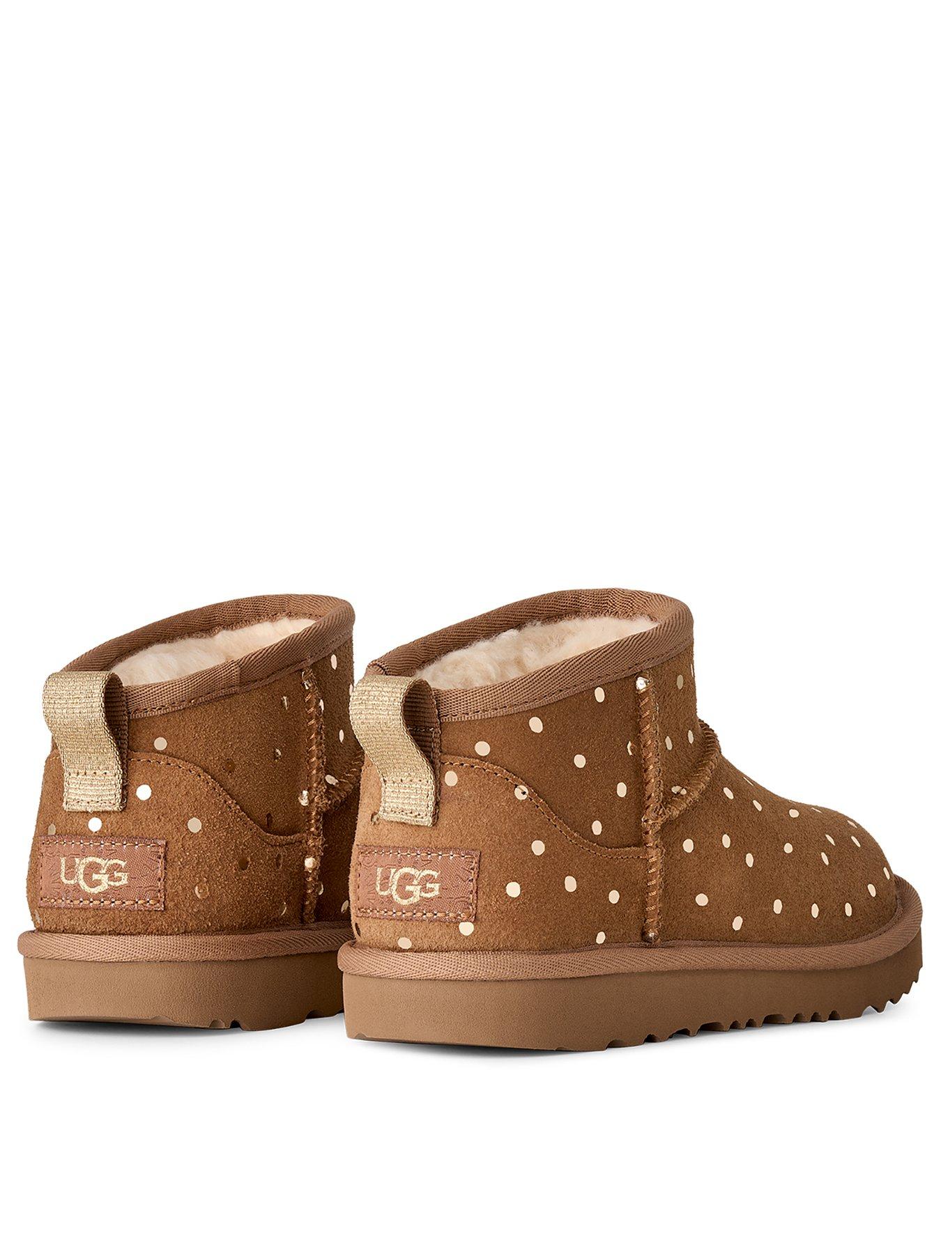 Image 3 of 6 of UGG Infant Classic Ultra Mini Shiny Dots - Chestnut