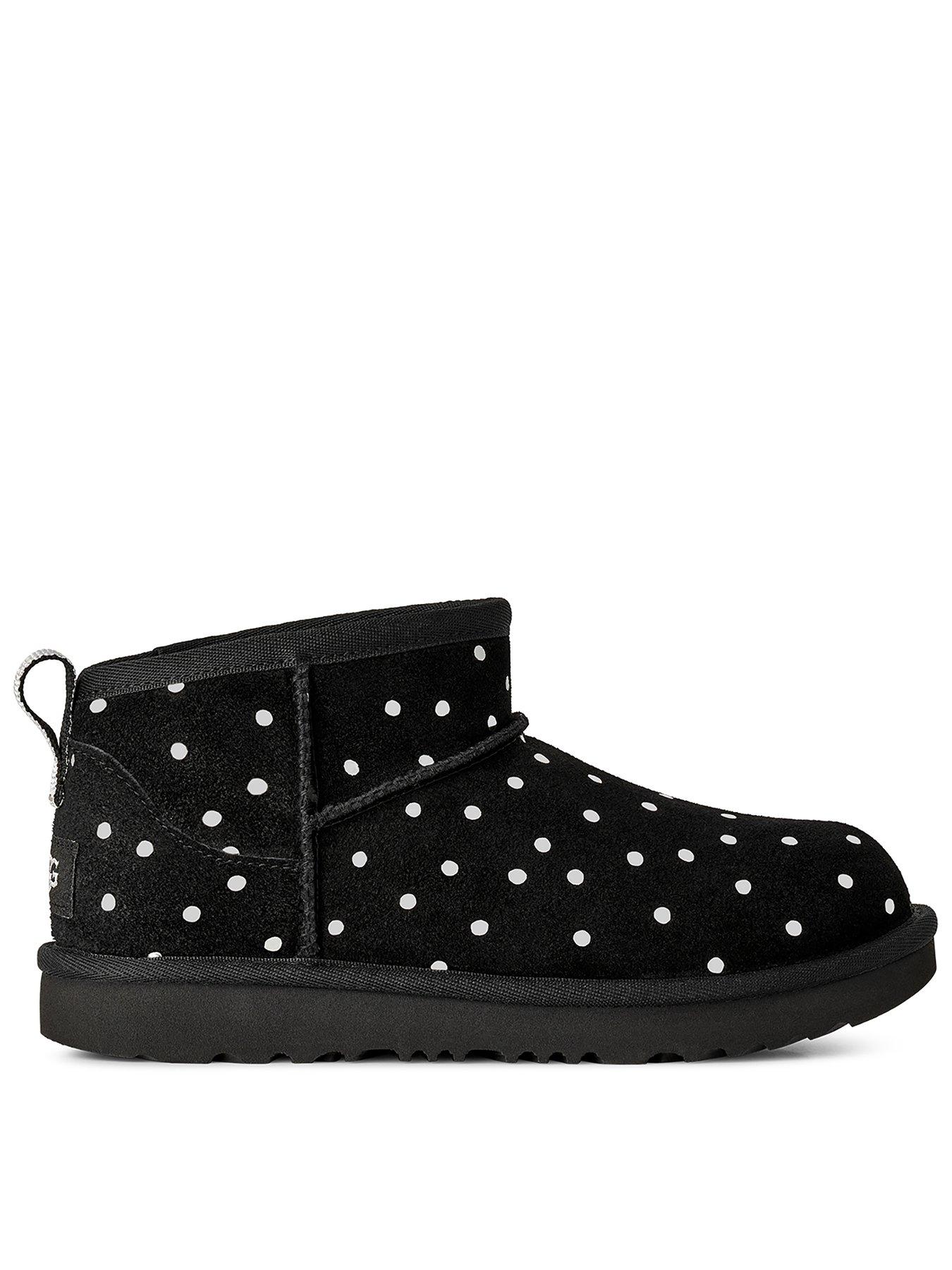 Image 1 of 6 of UGG Junior Classic Ultra Mini Shiny Dots - Black