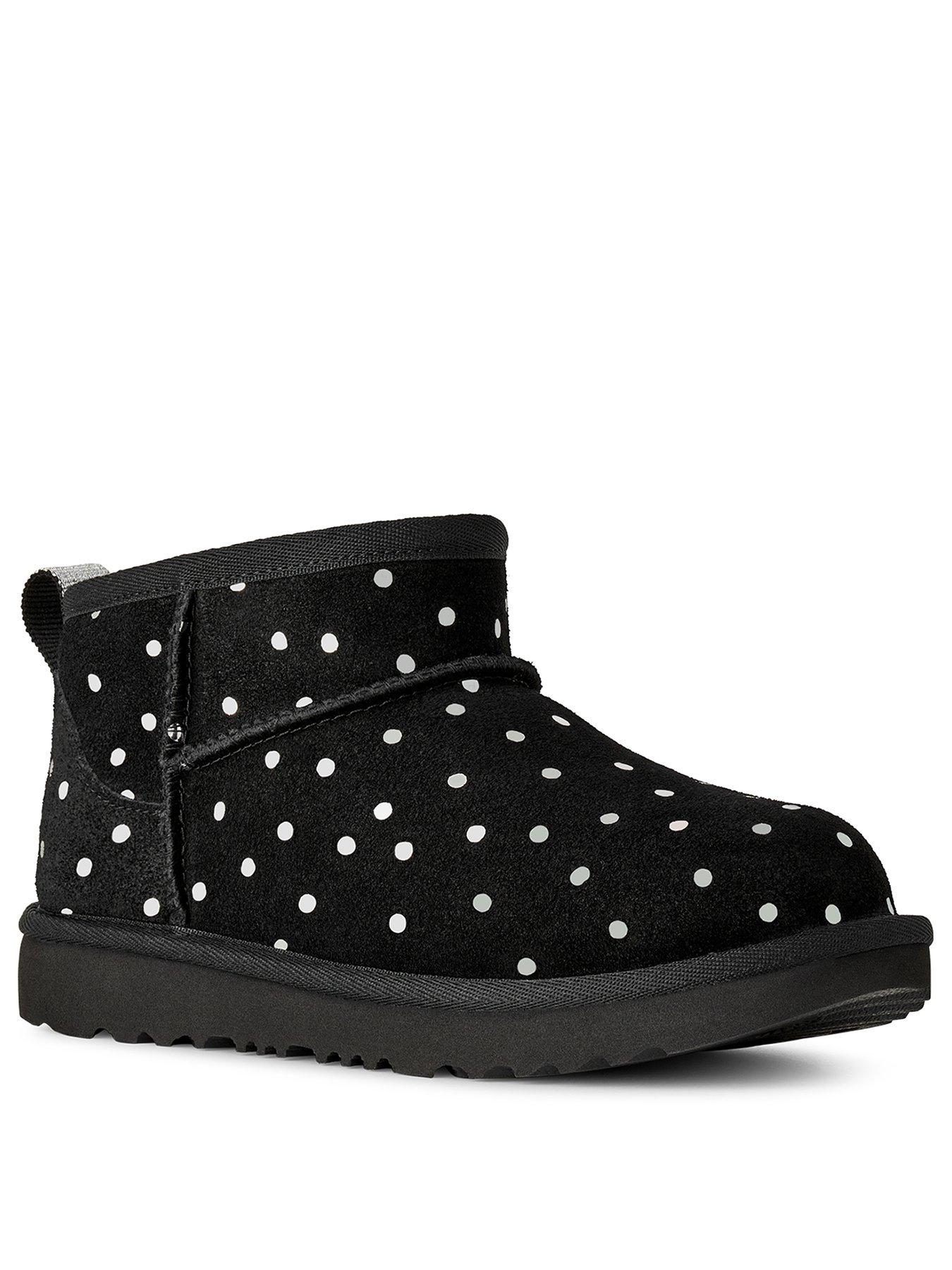 Image 2 of 6 of UGG Junior Classic Ultra Mini Shiny Dots - Black