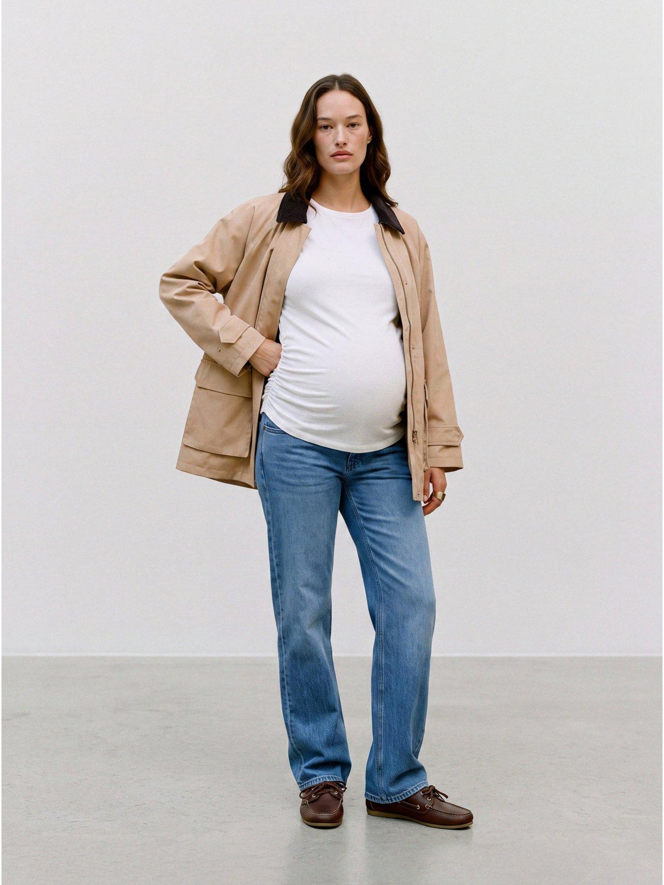 Image 3 of 6 of Mamalicious Mlcuba Mb Elastic Straight Jeans Noos