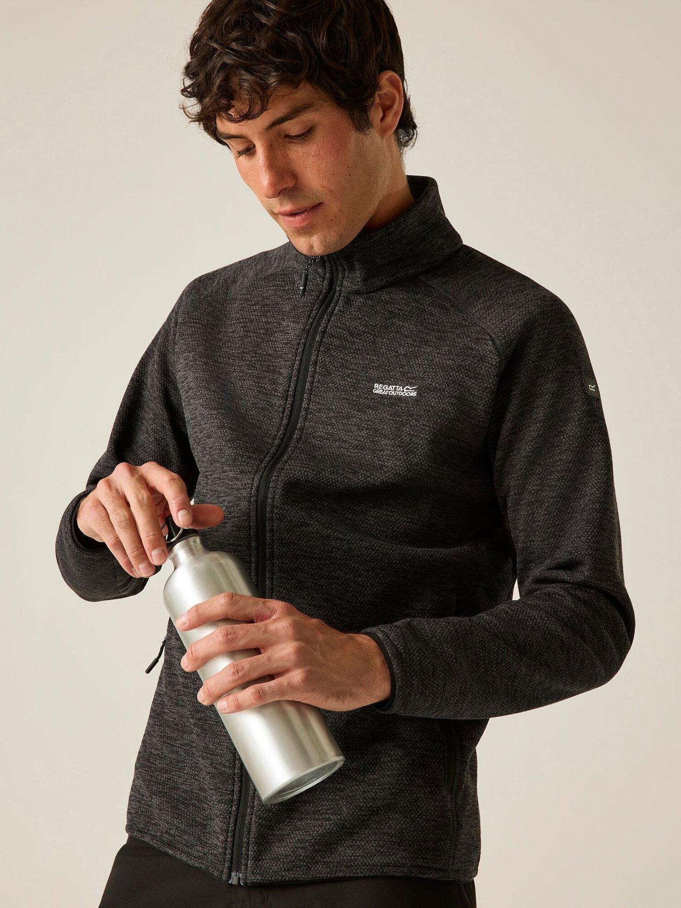 Image 1 of 7 of Regatta Mens Harrow Fleece -black Marl.