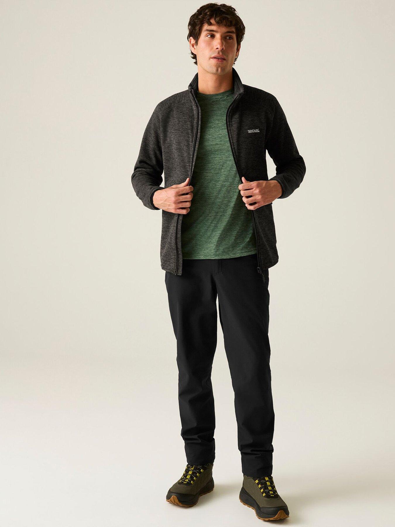 Image 3 of 7 of Regatta Mens Harrow Fleece -black Marl.