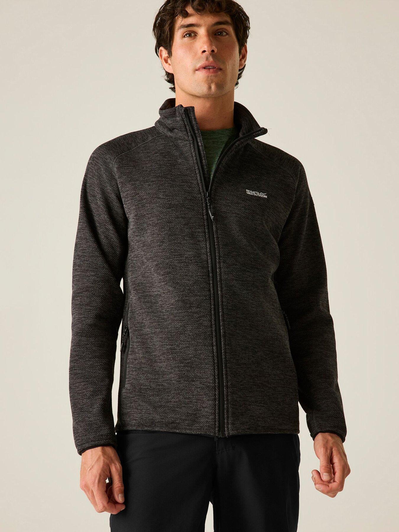 Image 4 of 7 of Regatta Mens Harrow Fleece -black Marl.