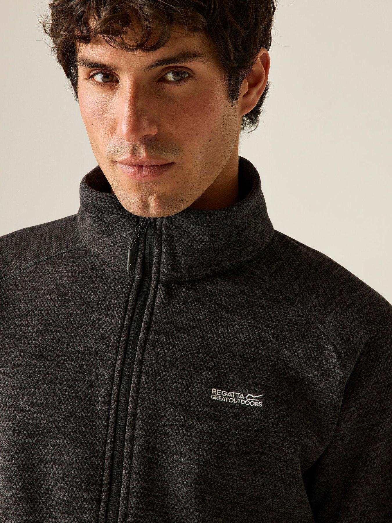 Image 5 of 7 of Regatta Mens Harrow Fleece -black Marl.