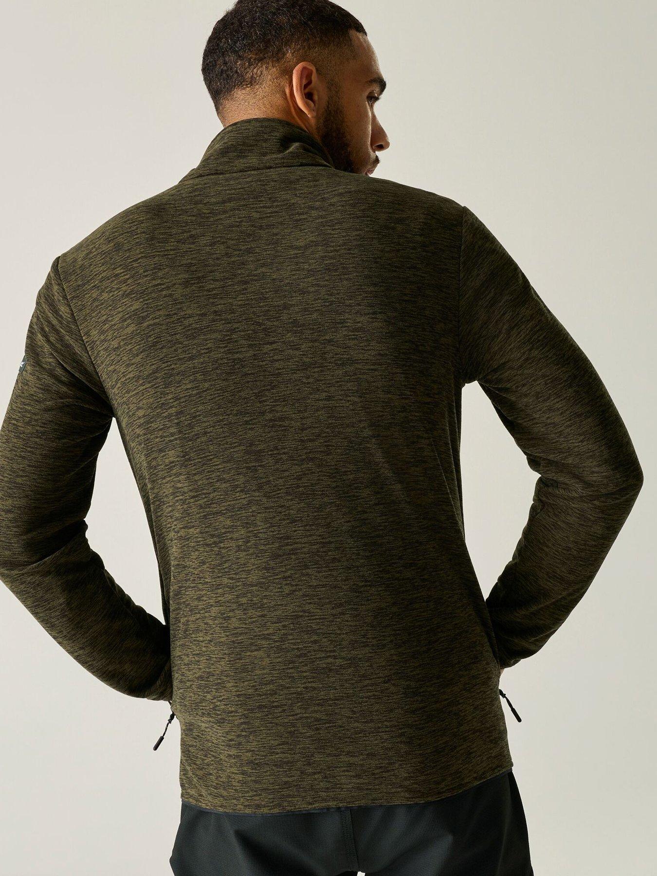 Image 3 of 6 of Regatta Mens Harrow Fleece -dark Khaki Marl.