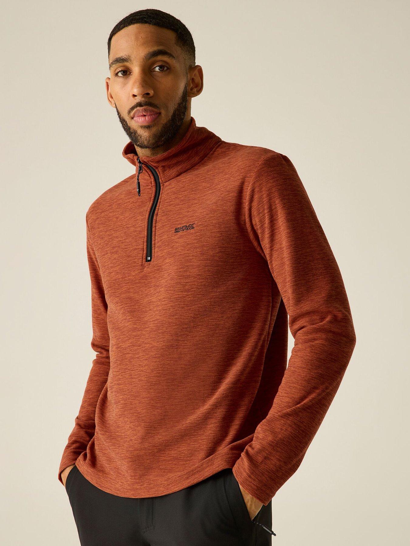 Regatta Mens Thompson Marl Fleece -burnt Henna