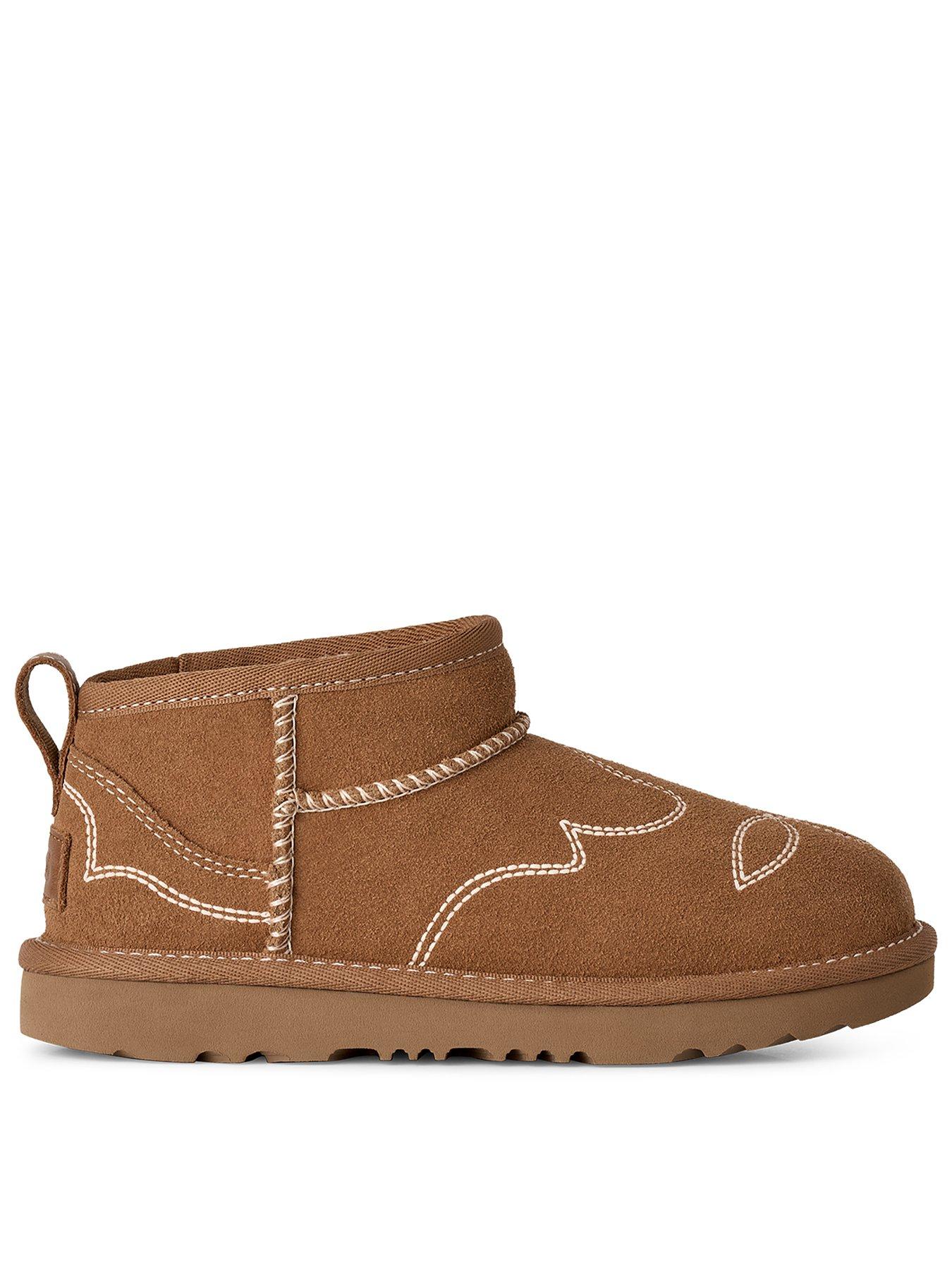Image 1 of 5 of UGG Junior Classic Ultra Mini Western Boot - Chestnut