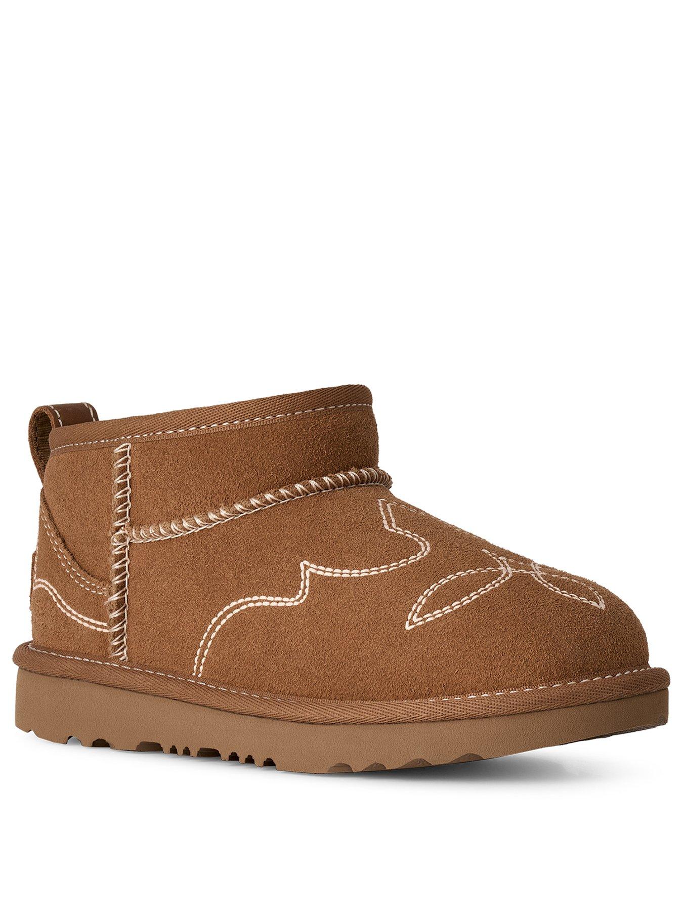 Image 2 of 5 of UGG Junior Classic Ultra Mini Western Boot - Chestnut